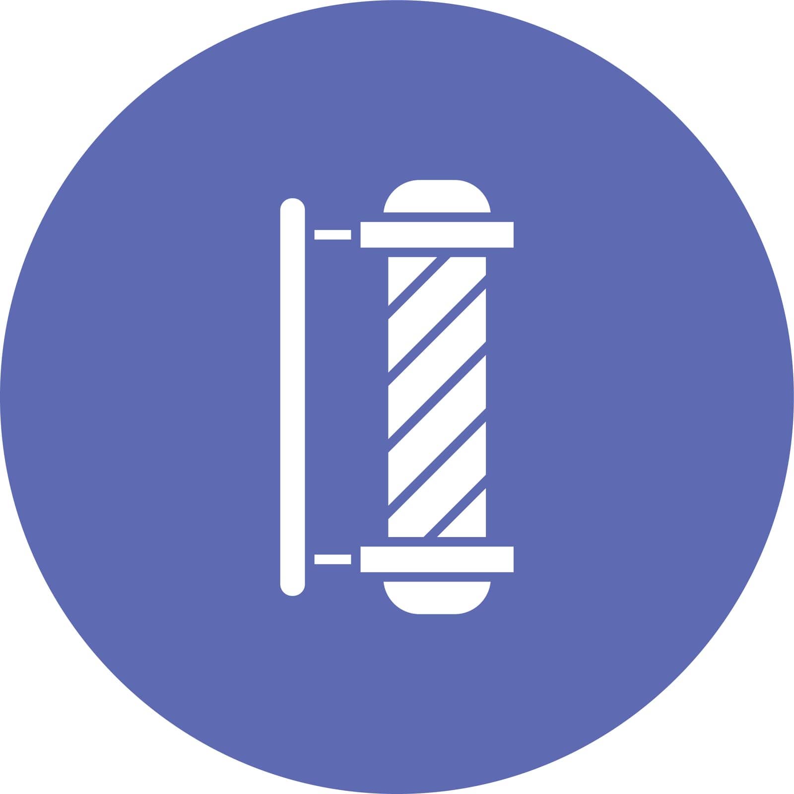 Barber Pole icon vector image. by ICONBUNNY