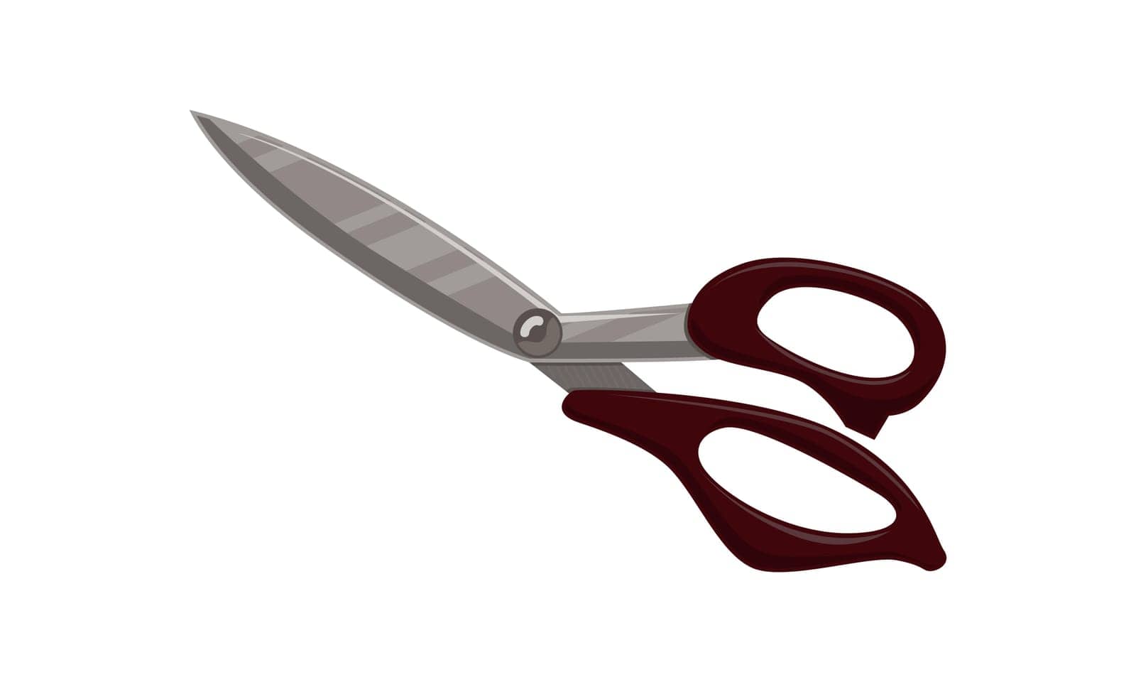 Scissor Template Vector Isolated Color by alluranet