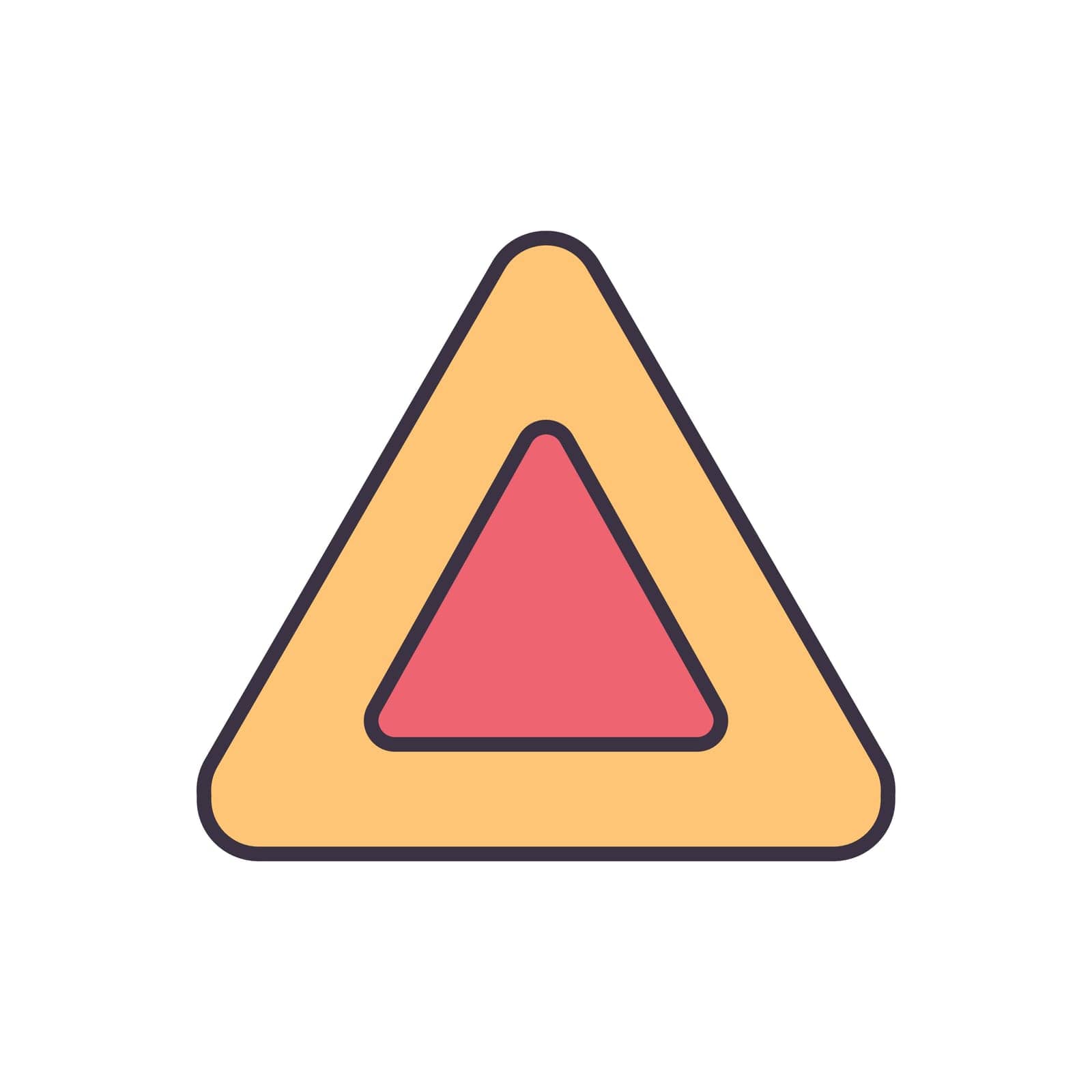 Triangle related vector icon by smoki