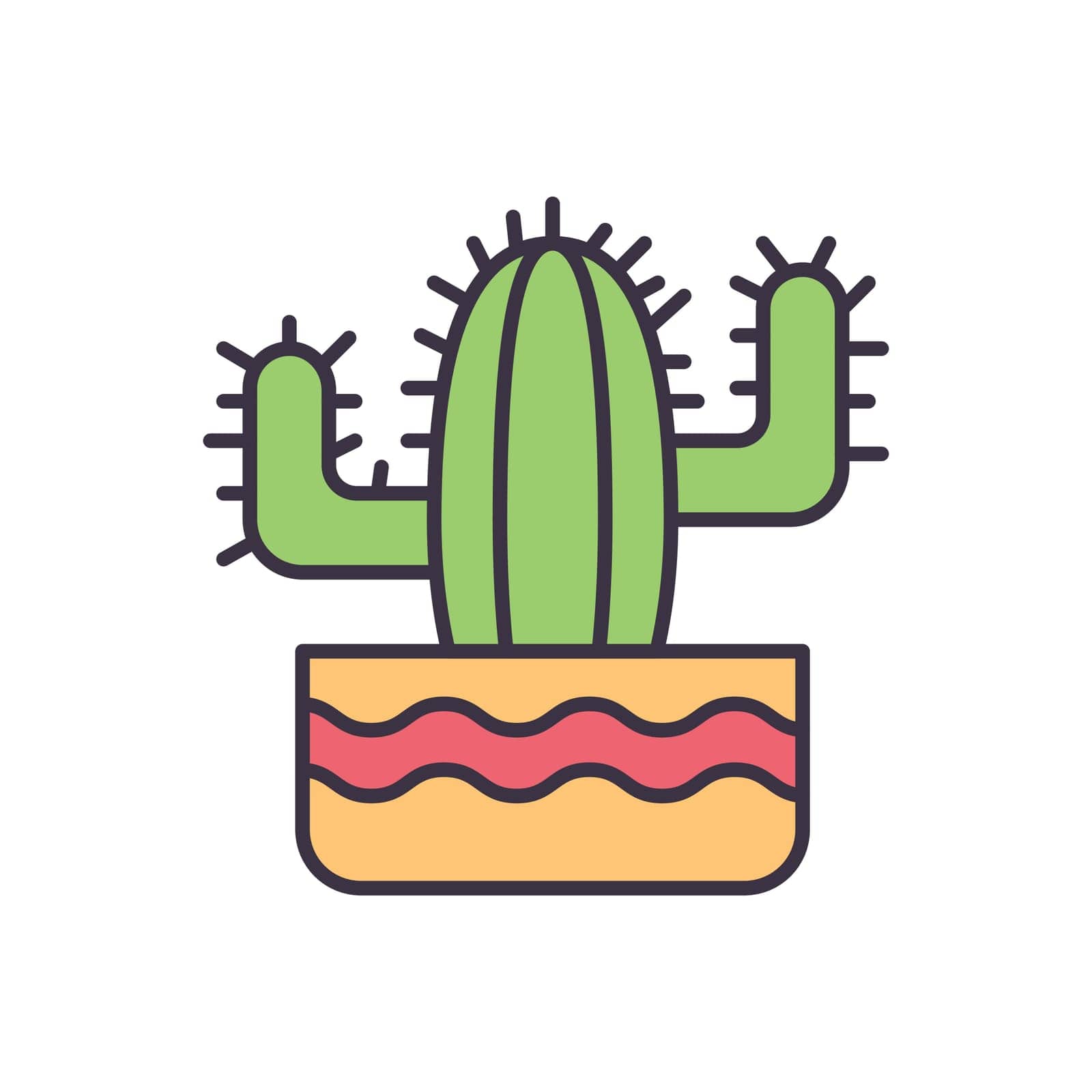 Cactus related vector icon by smoki