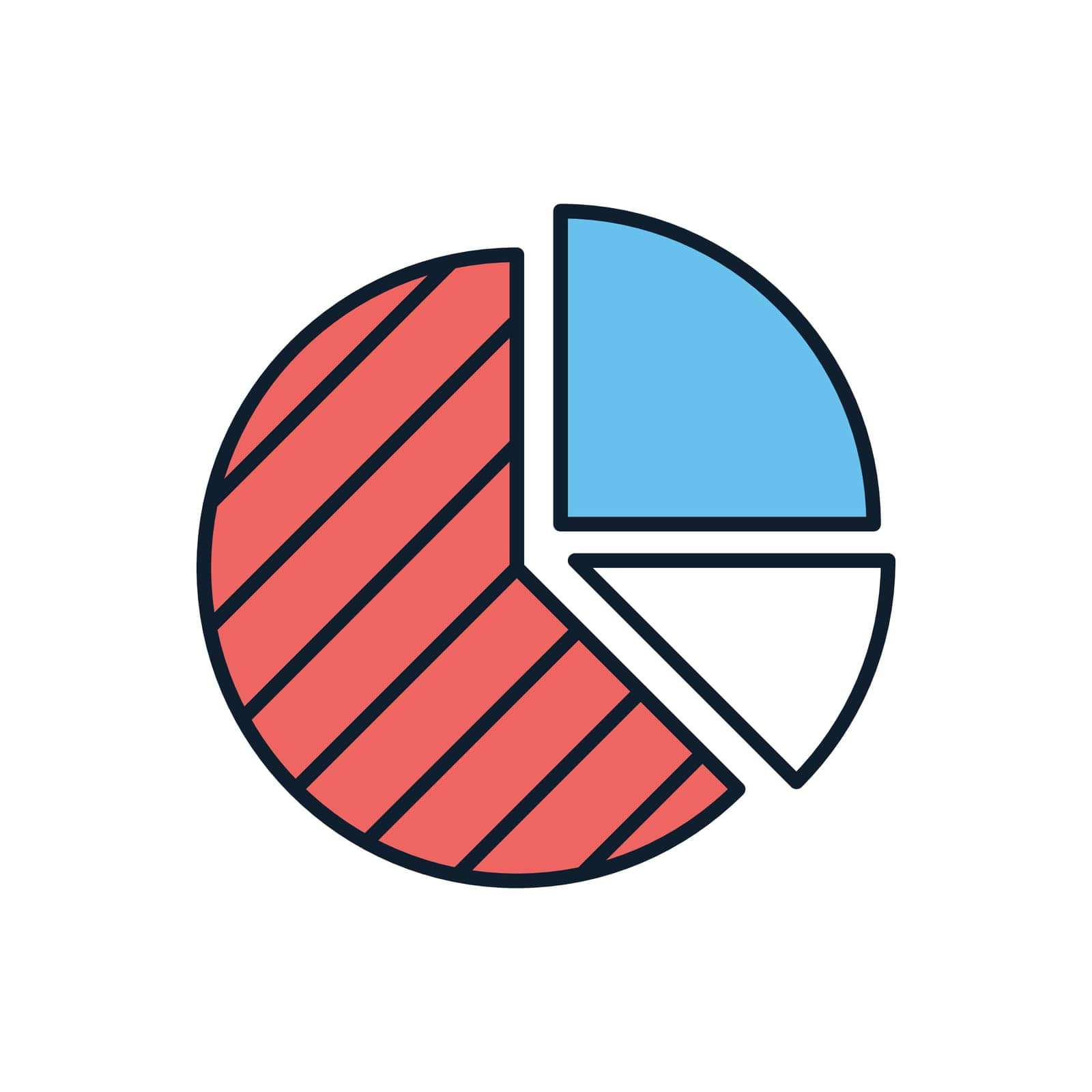 Pie Chart related vector icon by smoki