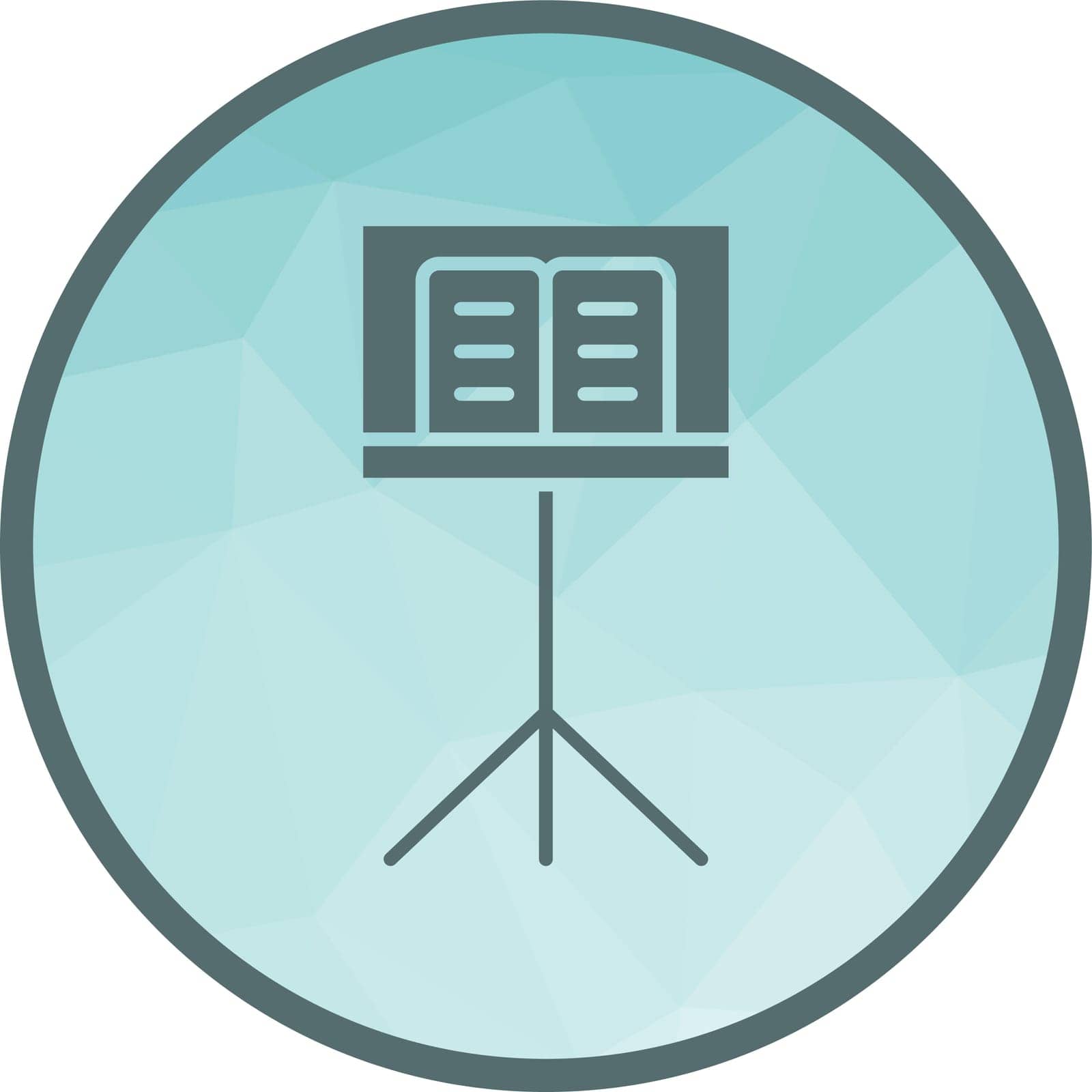 Music Stand icon vector image. Suitable for mobile application web application and print media.