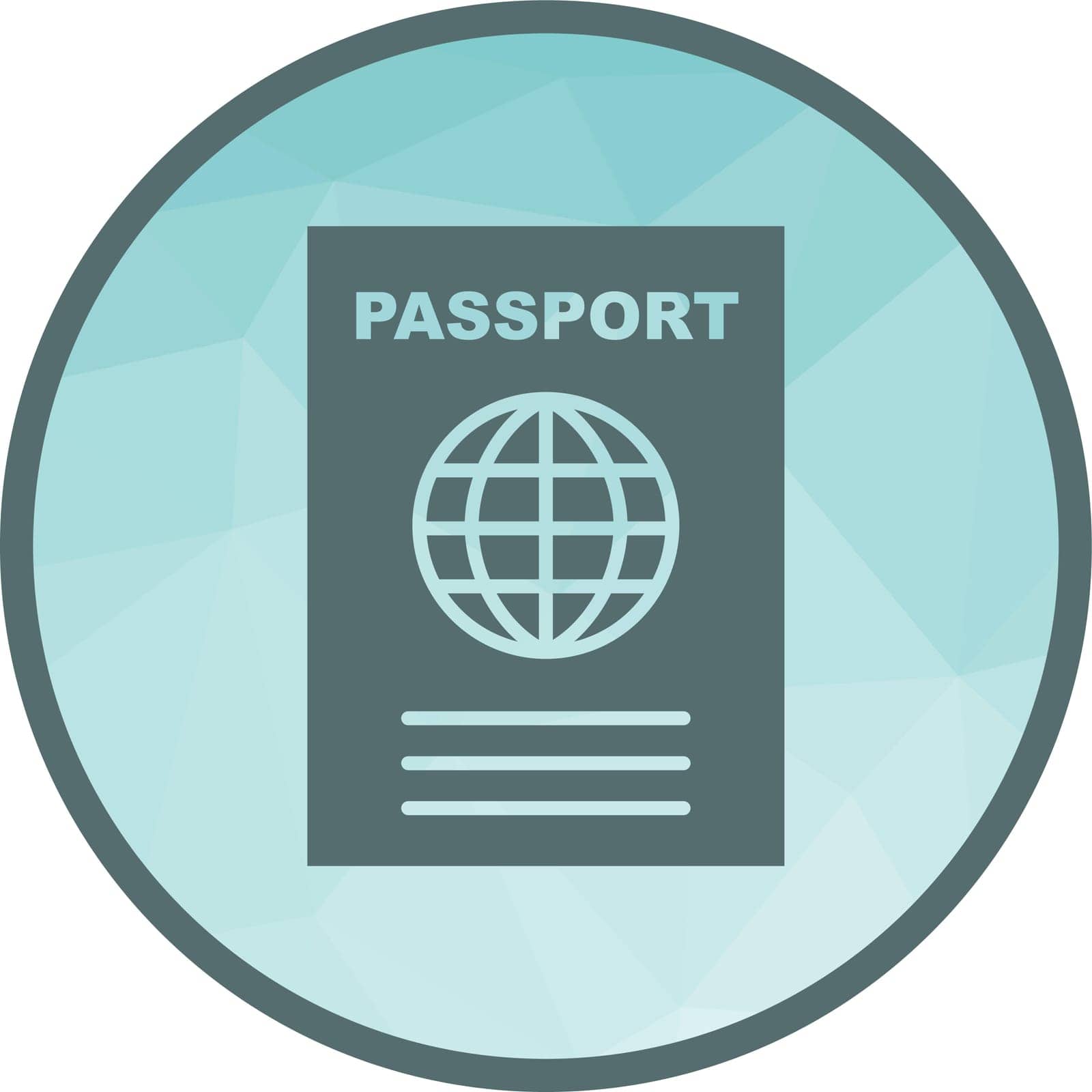 Passport icon vector image. by ICONBUNNY