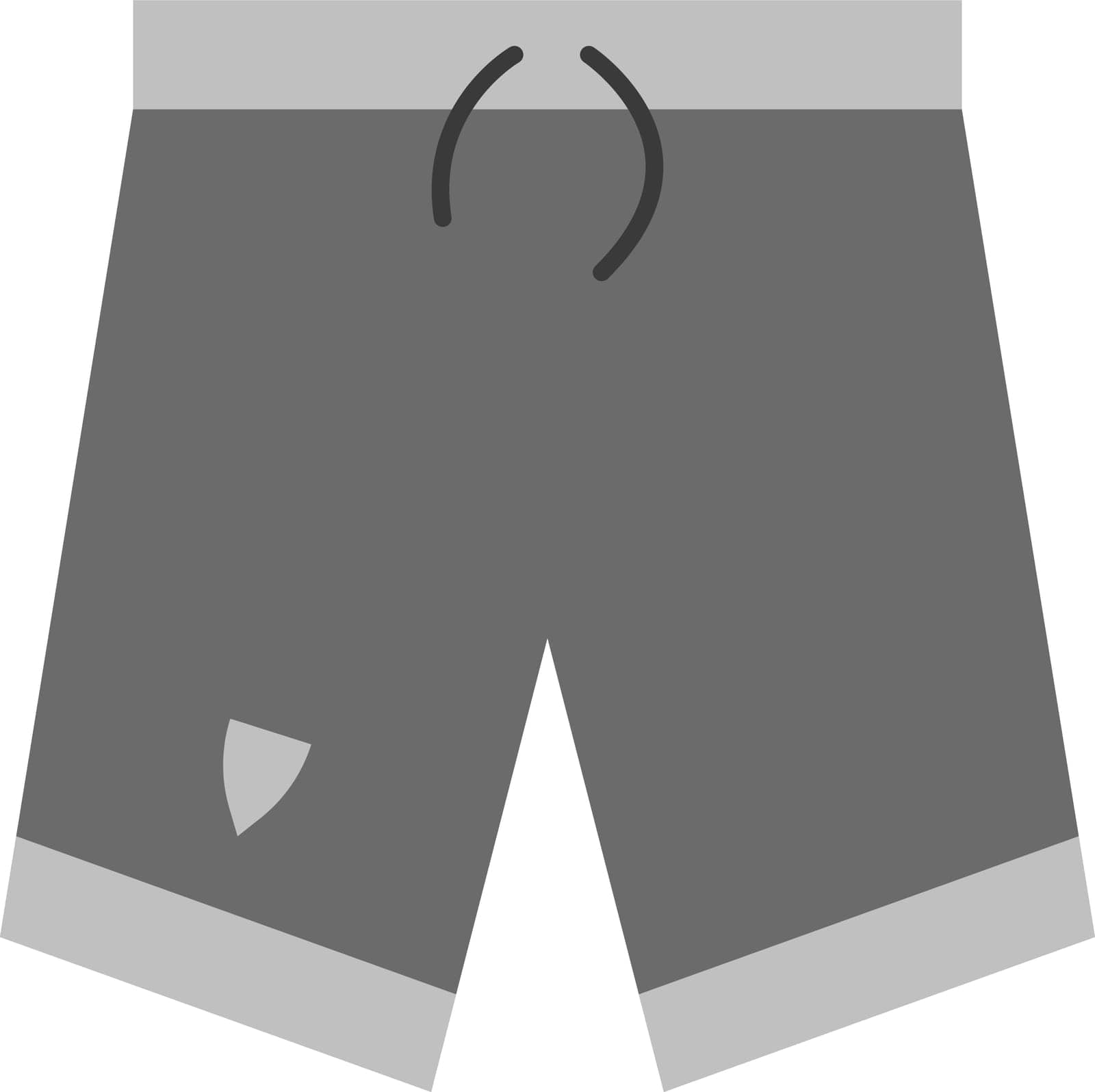 Shorts icon vector image. by ICONBUNNY