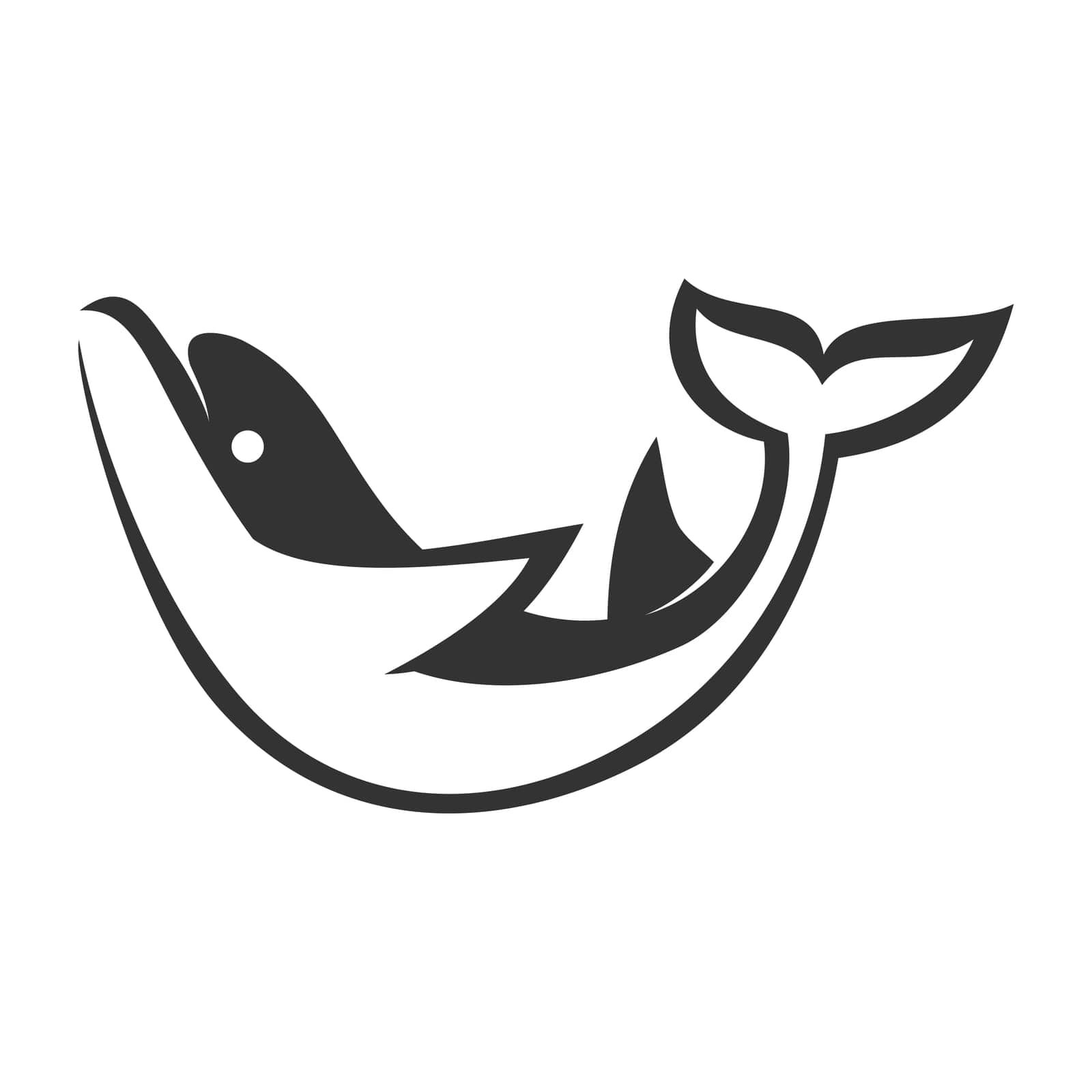 dolphin Icon Illustration Brand Identity by alluranet