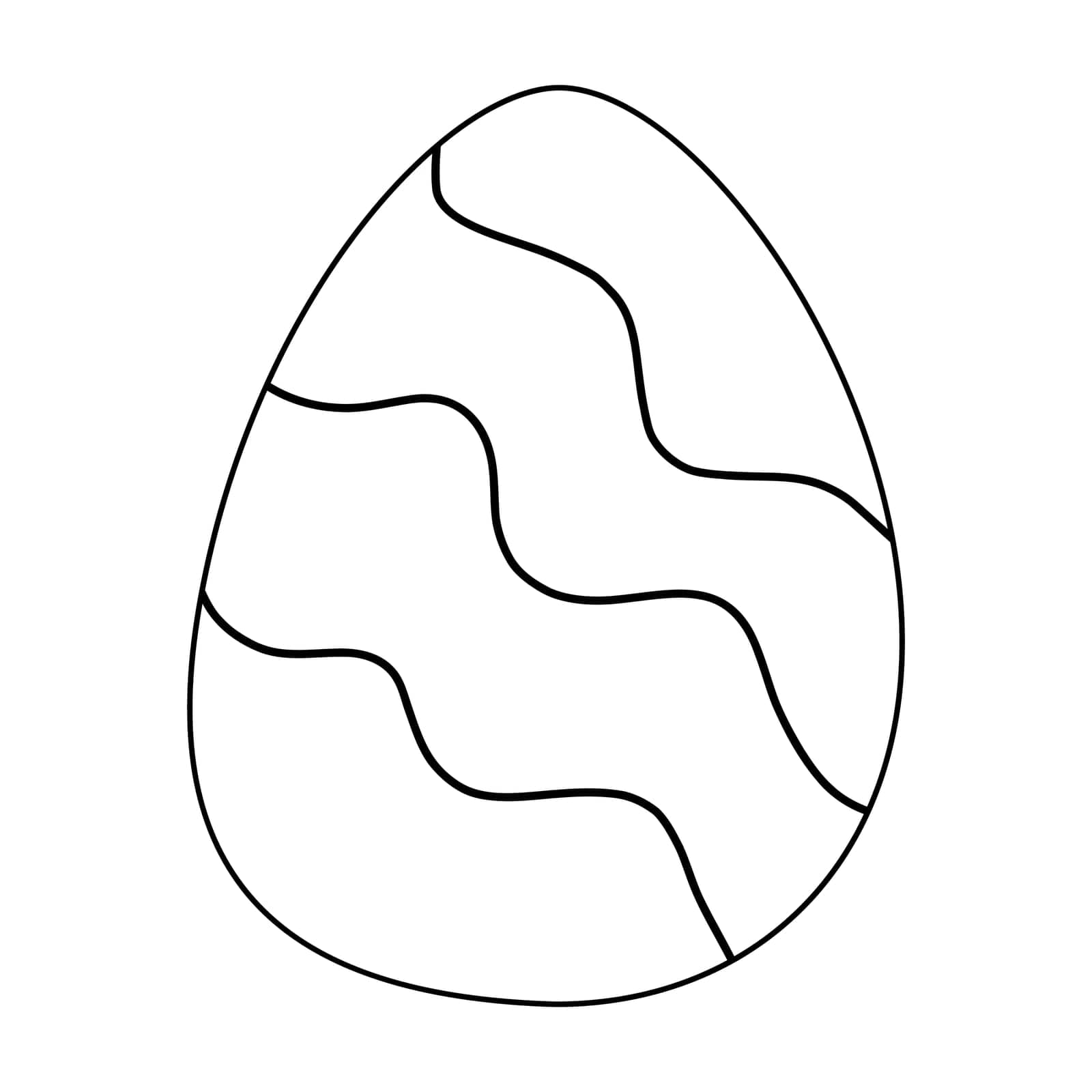 easter egg pattern hunting spring icon element line doodle