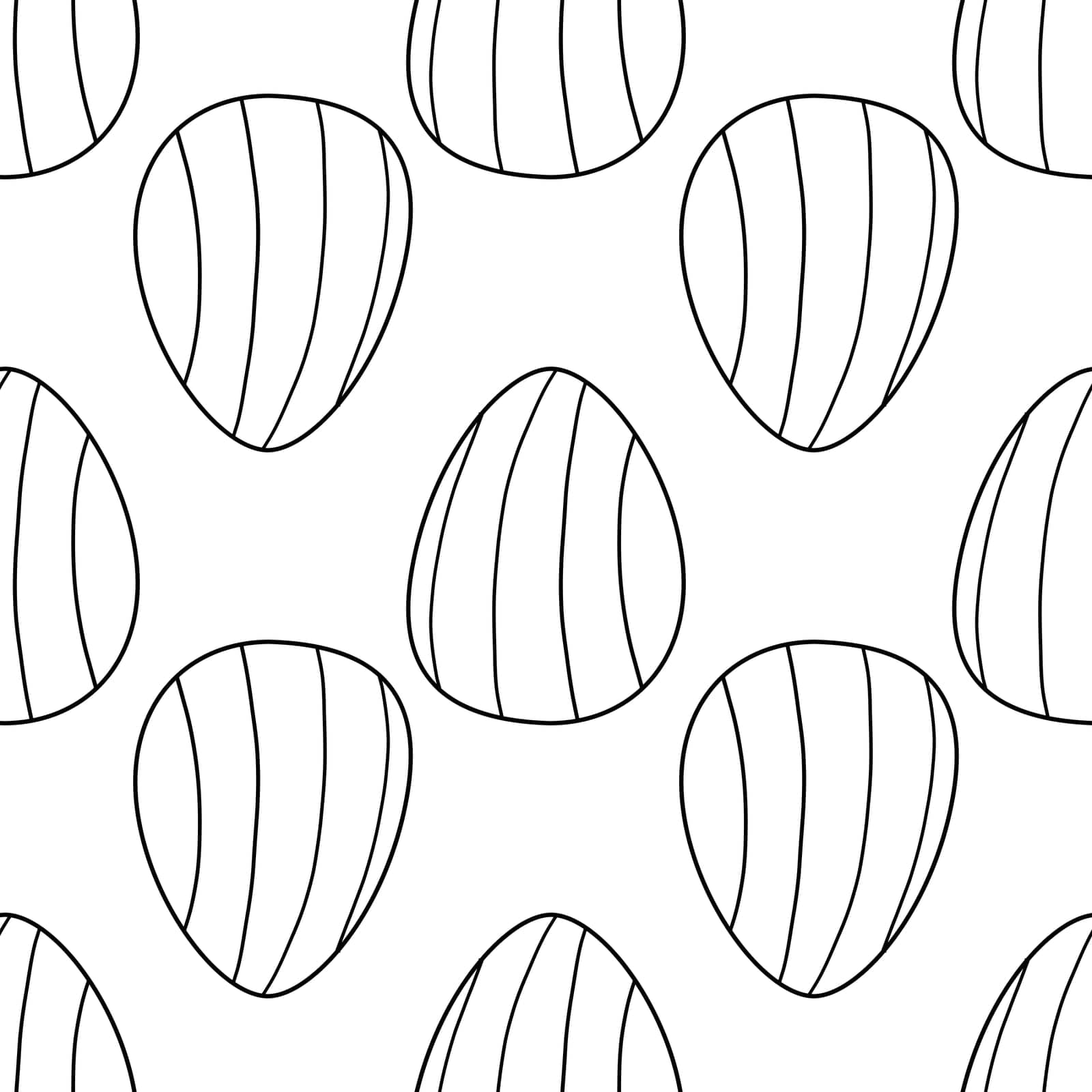 easter egg pattern hunting spring pattern textile line doodle