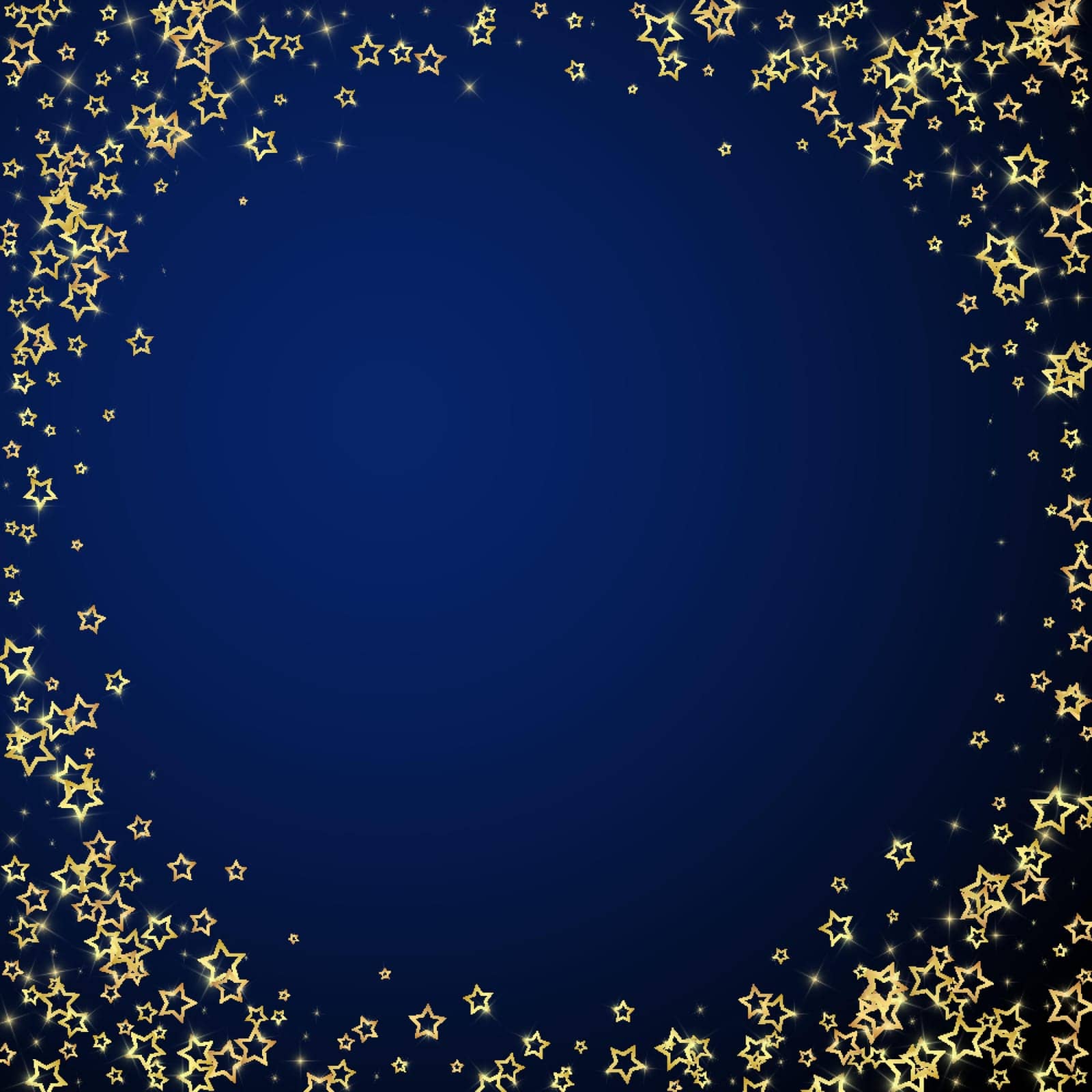 Starry night fairy tale background. by beginagain