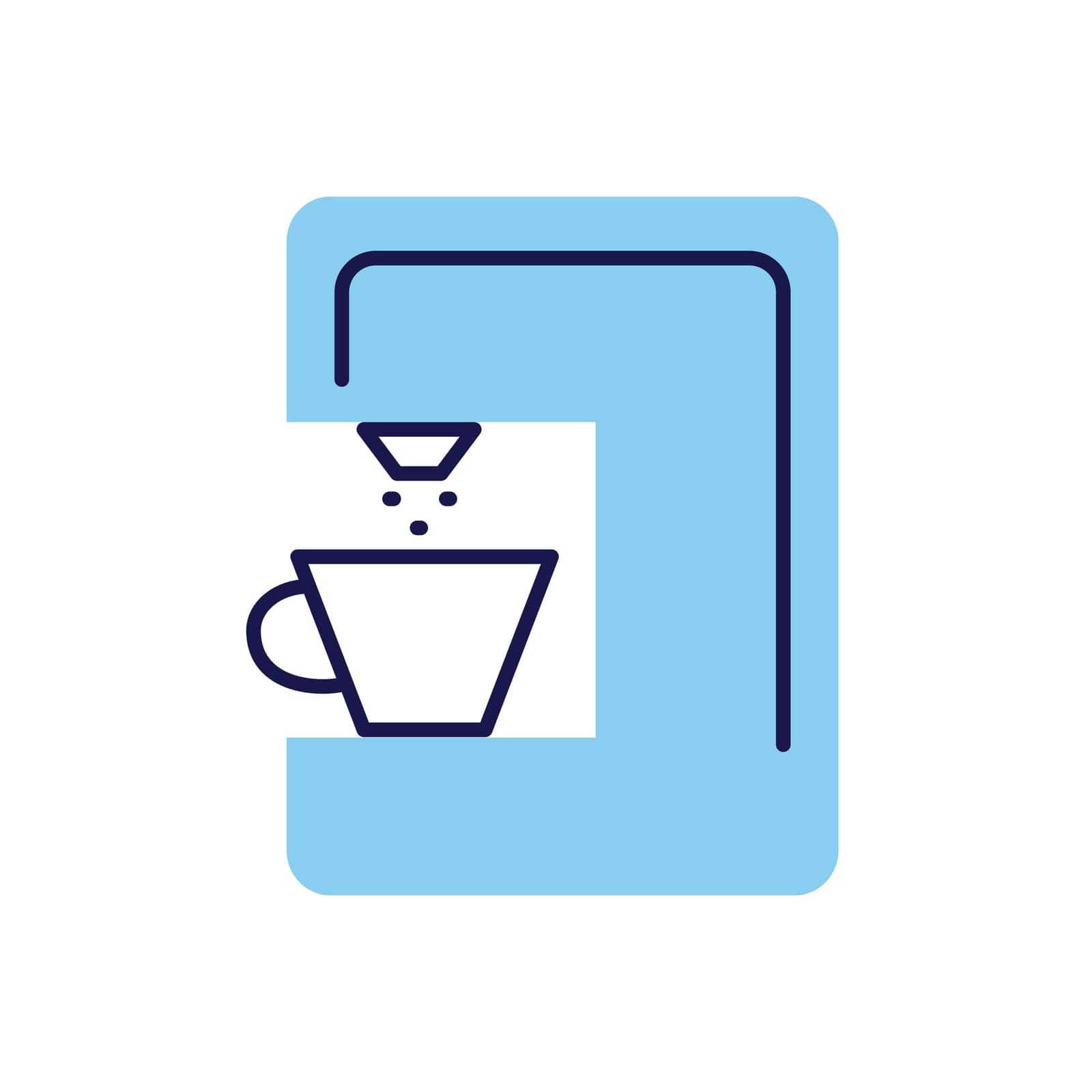 Coffee Maker related vector icon by smoki