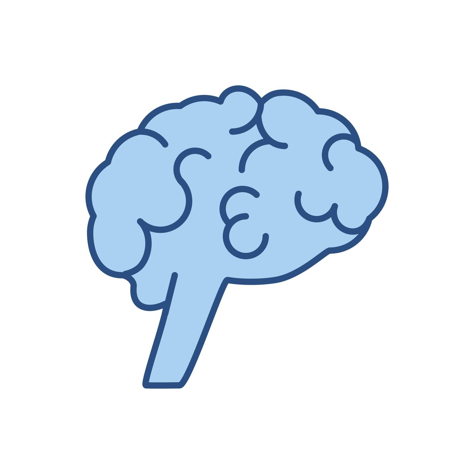 Brain related vector icon by smoki