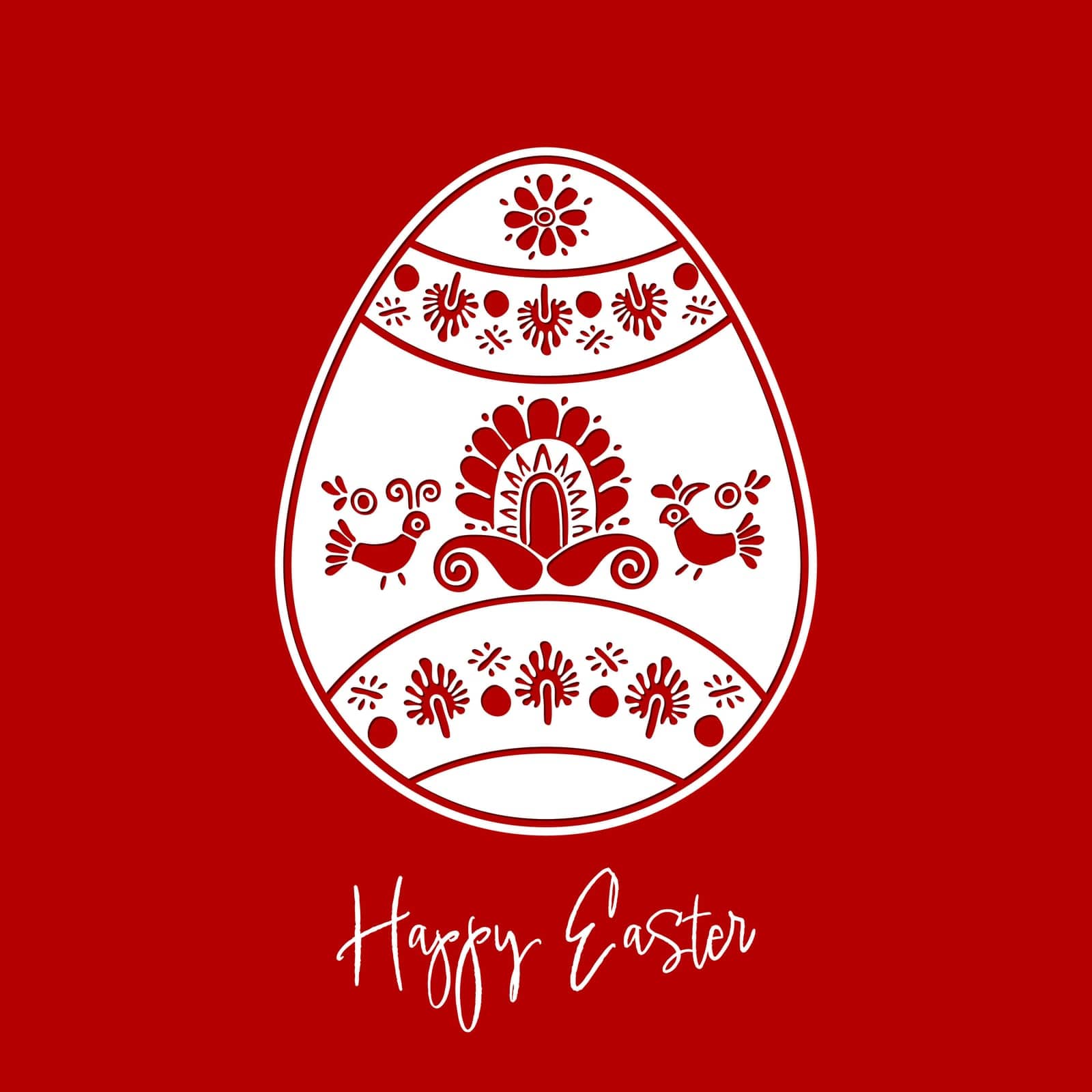 Easter Eggs ornament.Vector emplate for laser cutting, wood carving, paper cut and printing. Vector illustration.