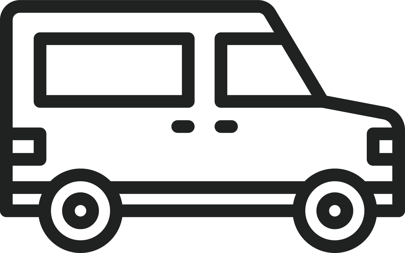 Van icon vector image. Suitable for mobile application web application and print media.