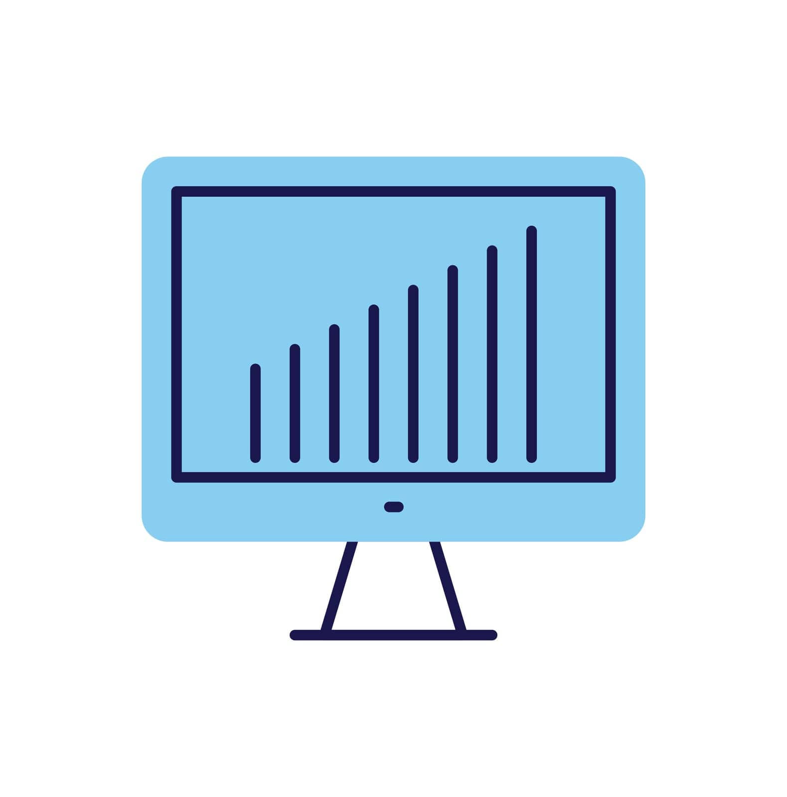 Monitor related vector icon by smoki