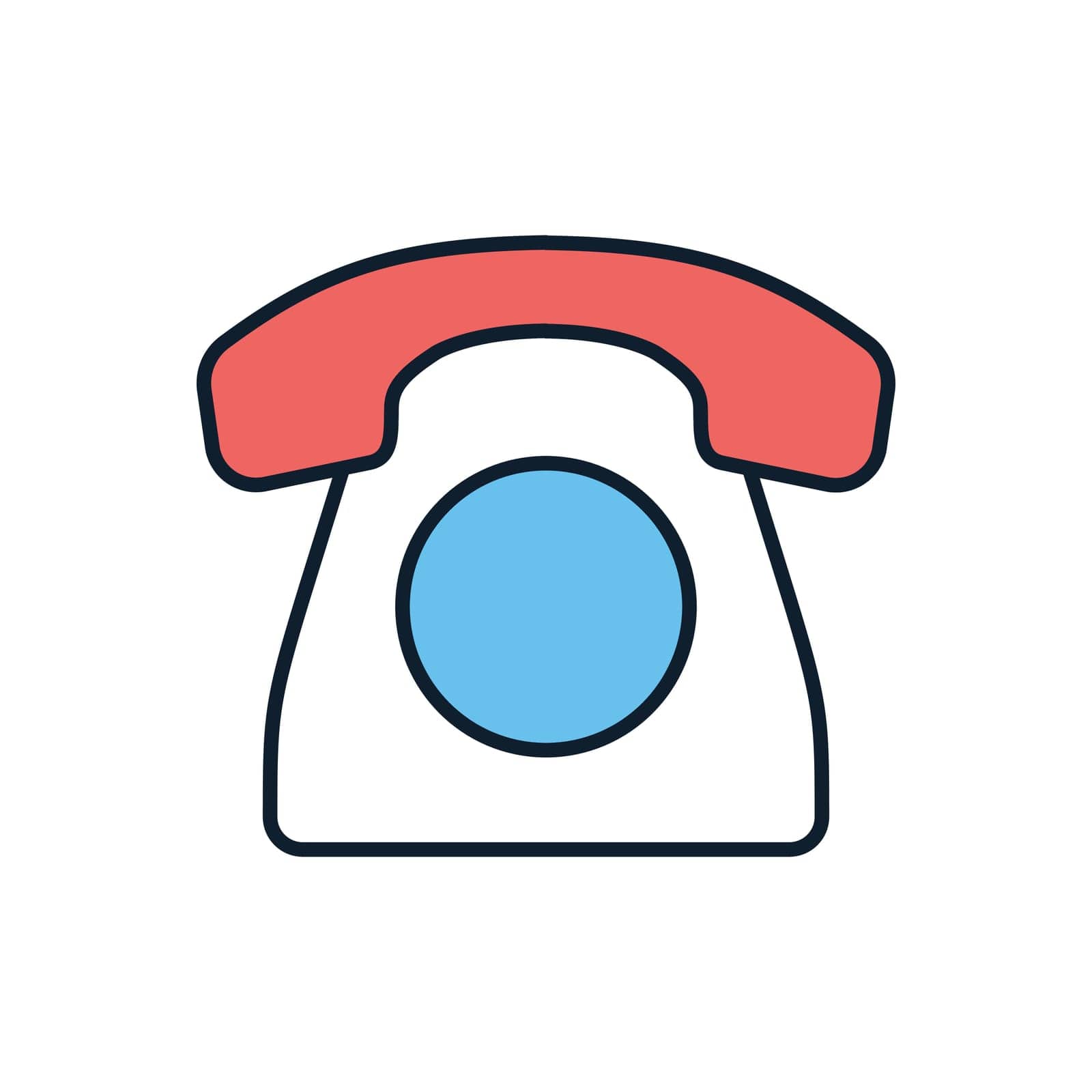 Vintage Phone related vector icon by smoki