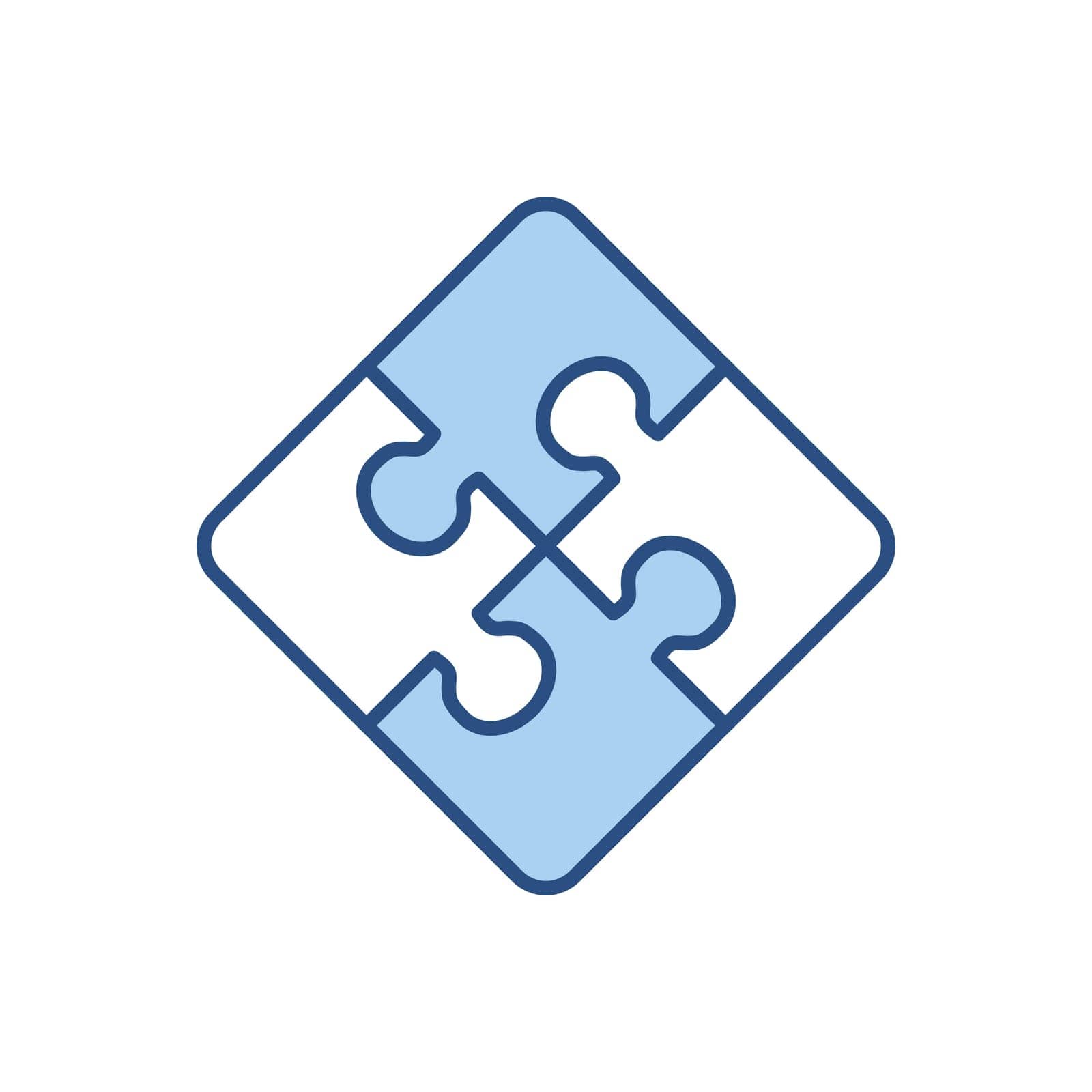 Puzzle related vector icon by smoki