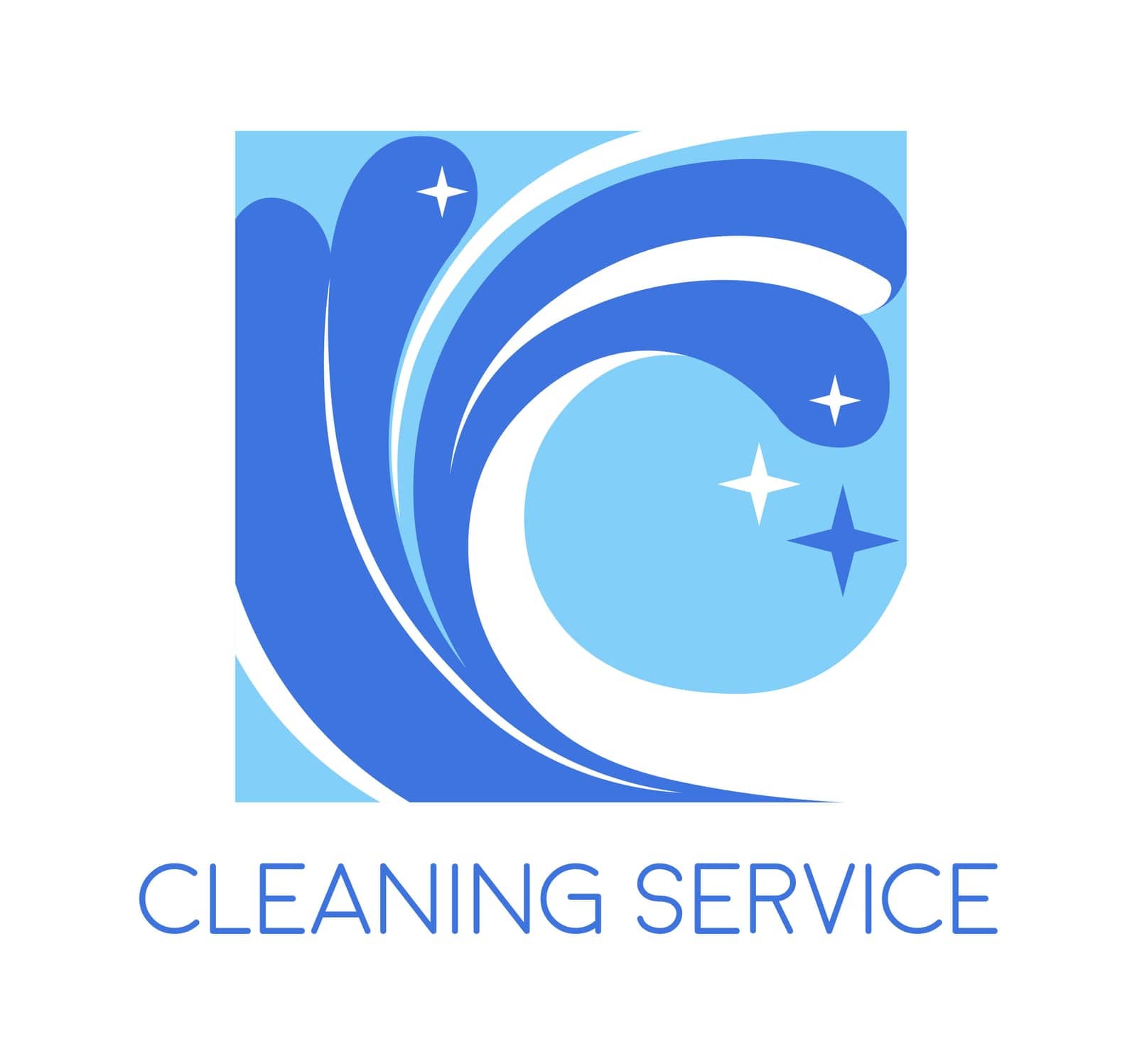 Cleaning service, household maintenance logotype by Sonulkaster