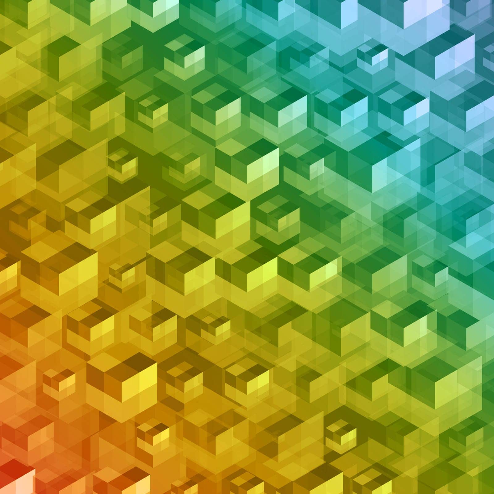 A myriad of small squares arranged in an abstract pattern.