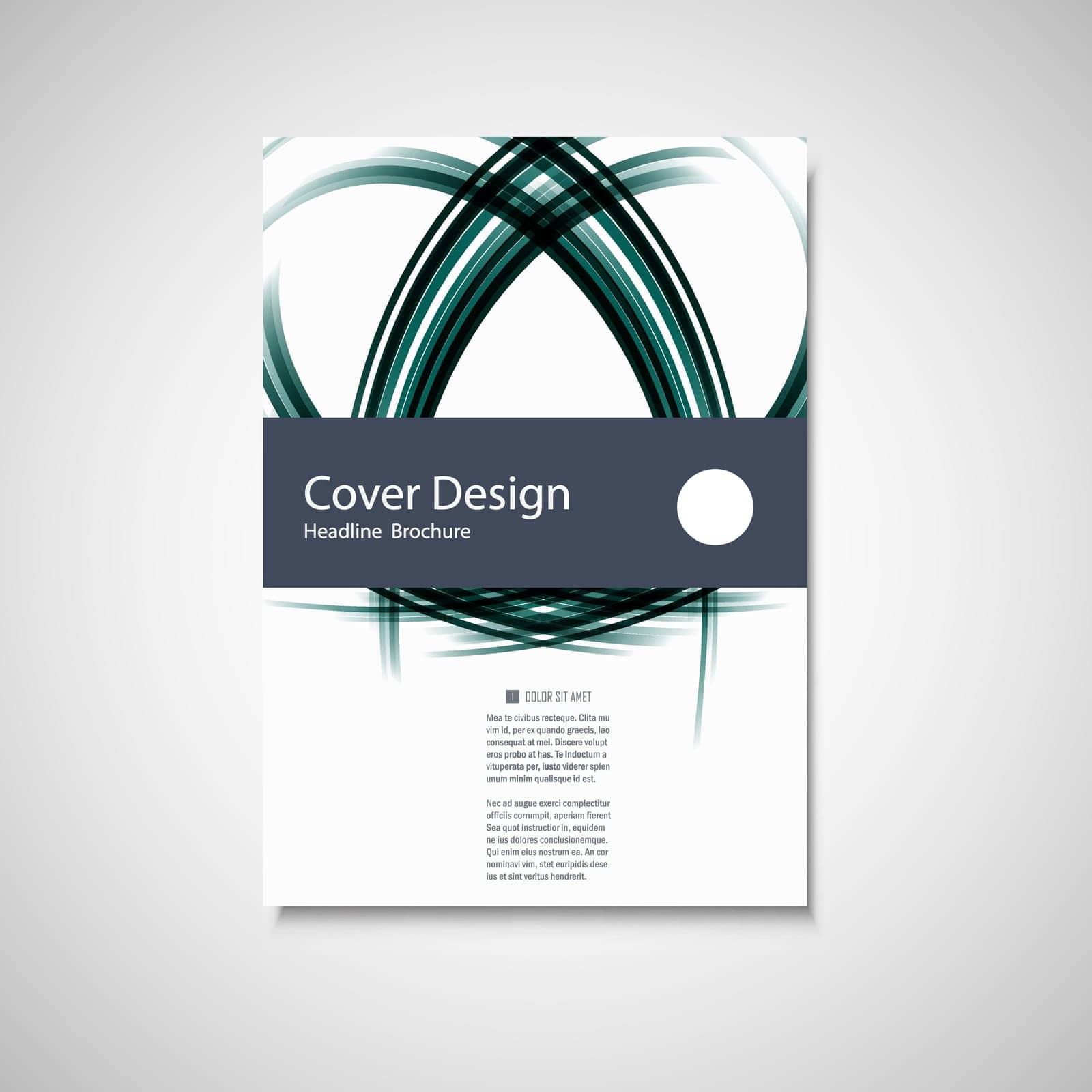 Abstract color line element. Wave brochure design for your cover, book, magazine or presentation by Haisonok