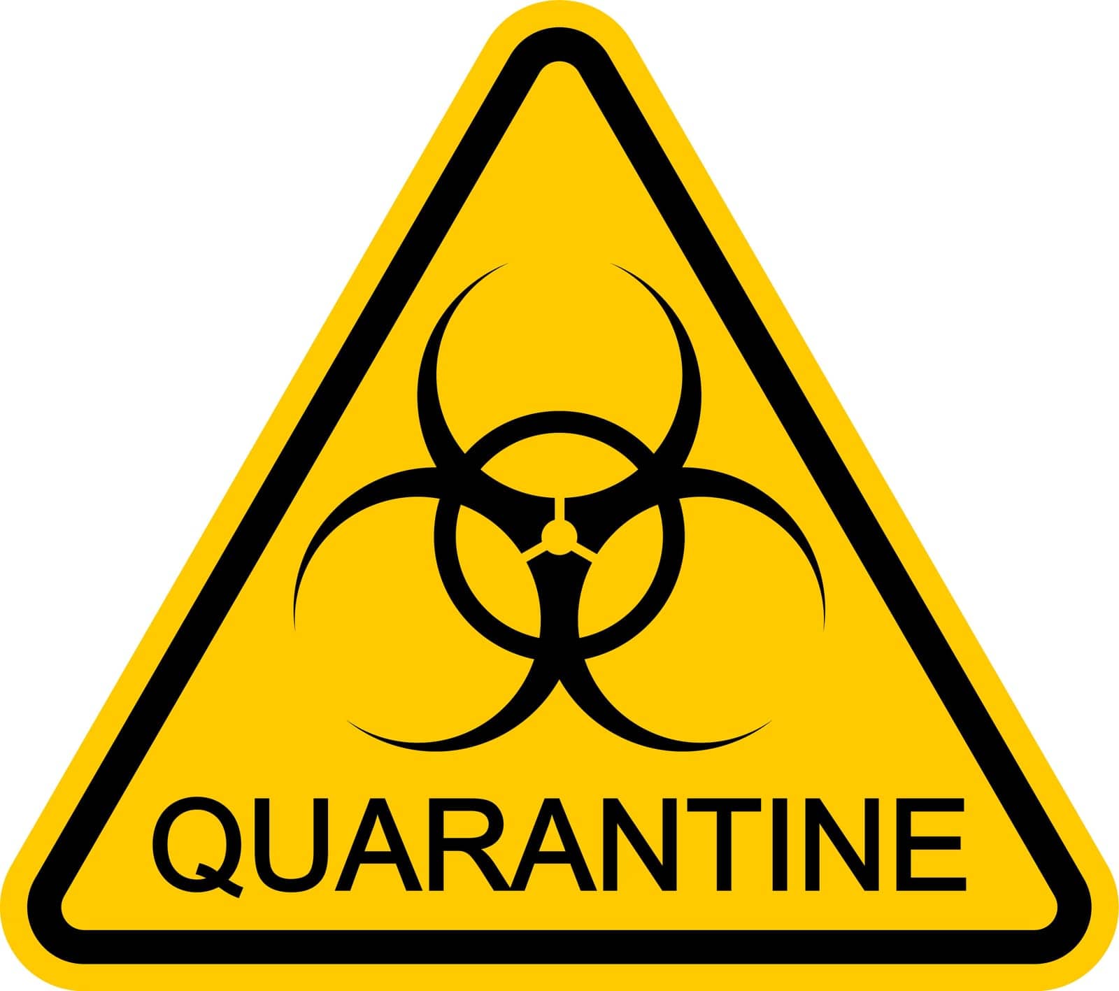 Sign omicron quarantine zone, area Stop  covid quarantine biohazard omicron