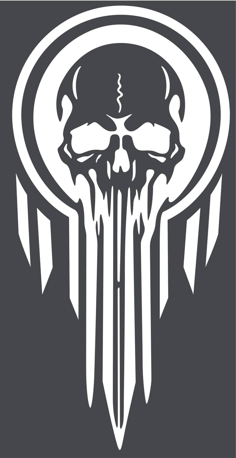 Logo Grim Reaper with Decoration by illustratorCZ