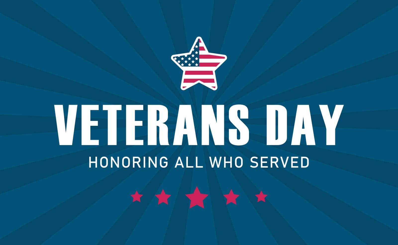 Veterans Day. Vector illustration .Honoring all who served. by Vovmar