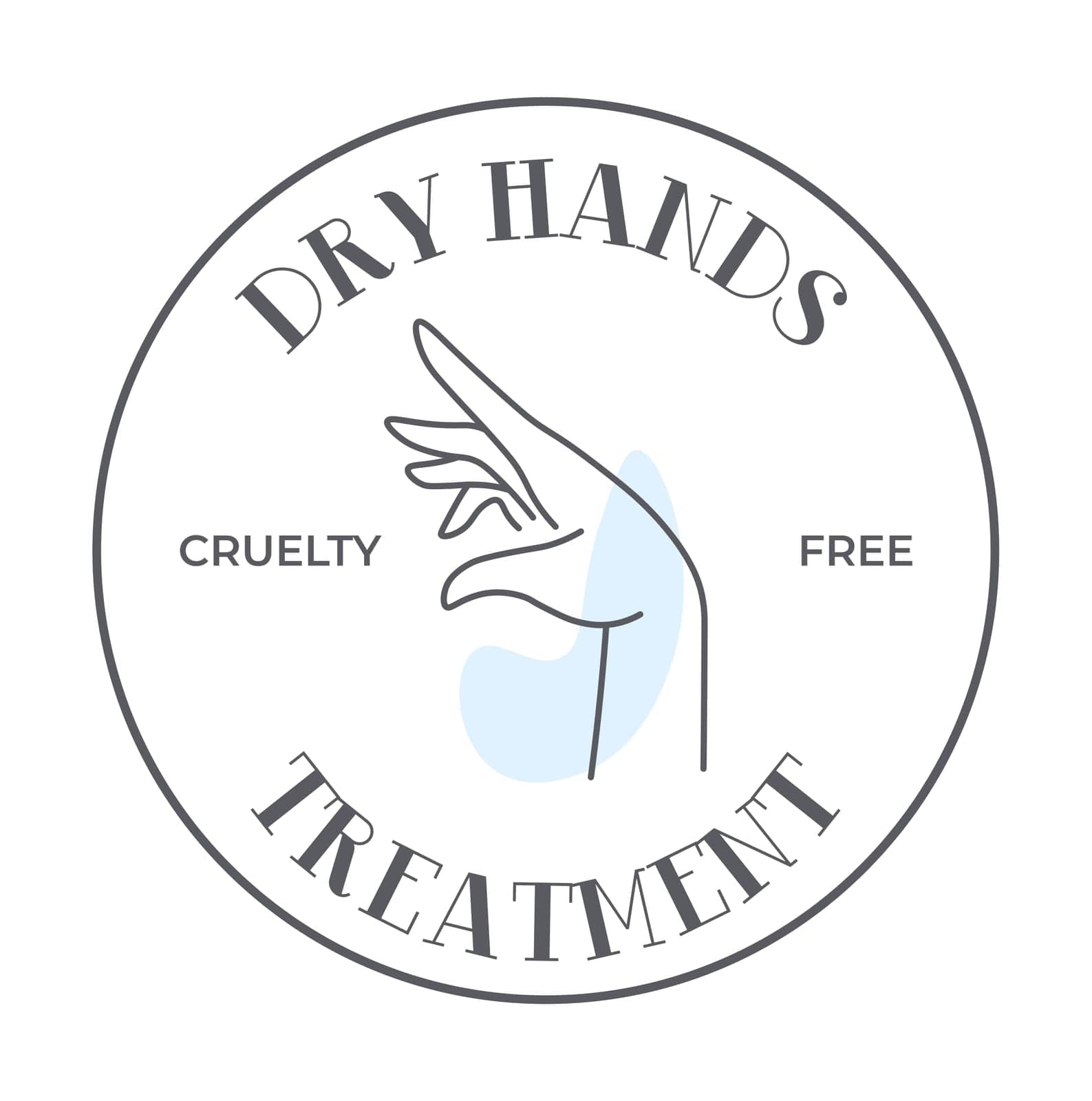 Soft cream for dry hands, treatment and skincare for ladies. Cruelty free and ecologically friendly formula for protection. Label or emblem for package, promo banner. Vector in flat style illustration
