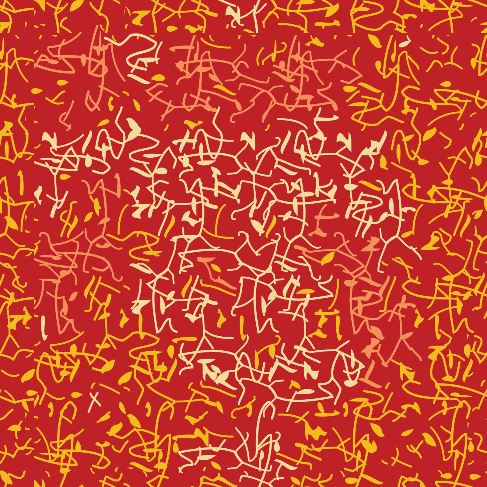 Abstract seamless pattern in warm colors