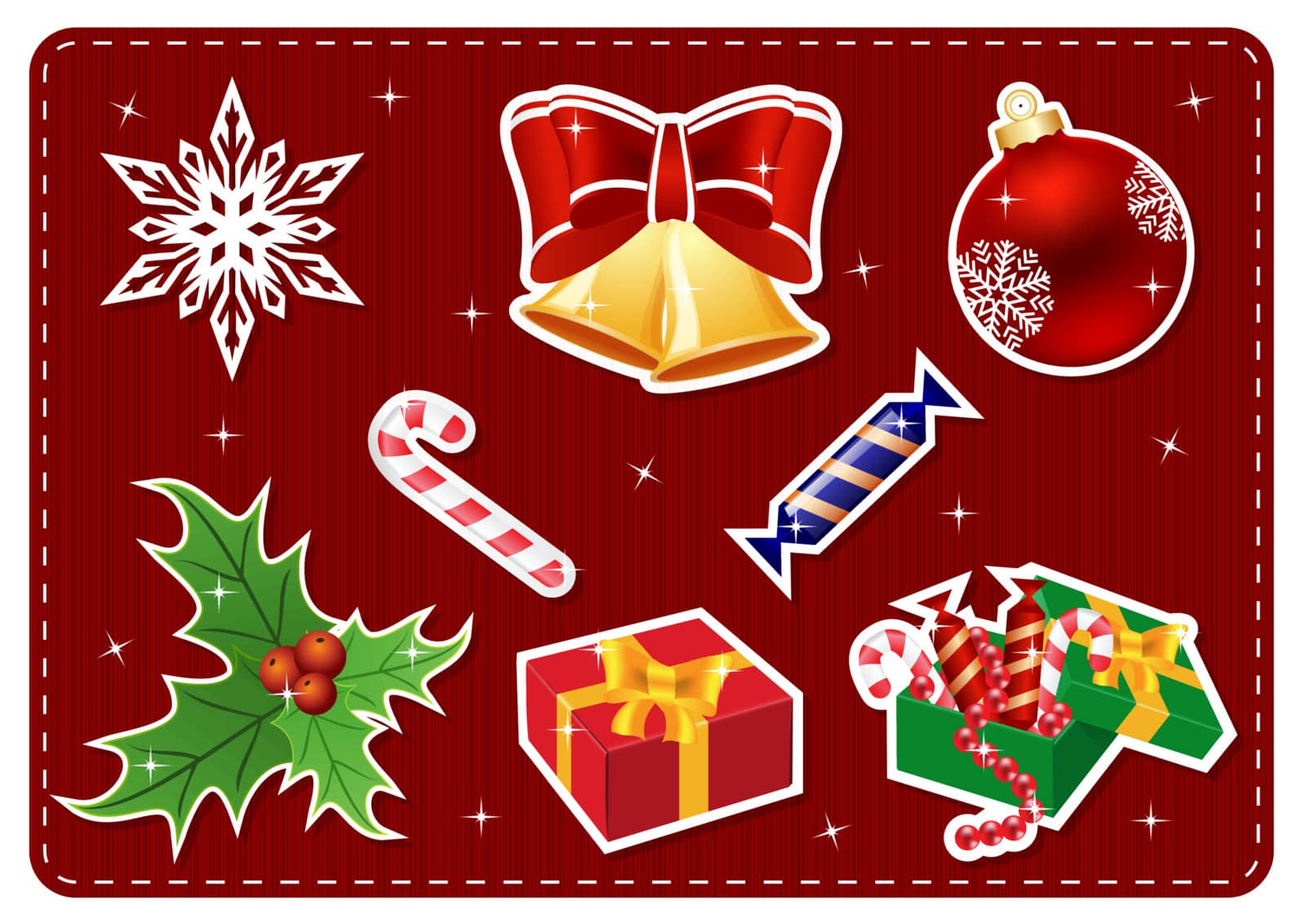 set of items for Christmas by rodakm
