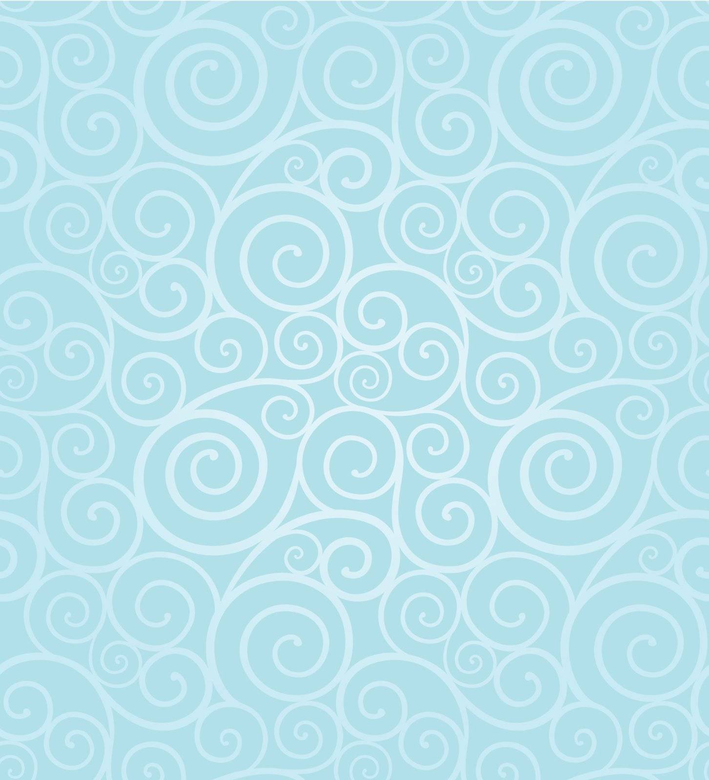 Abstract frosty winter swirl seamless composition made of spirals