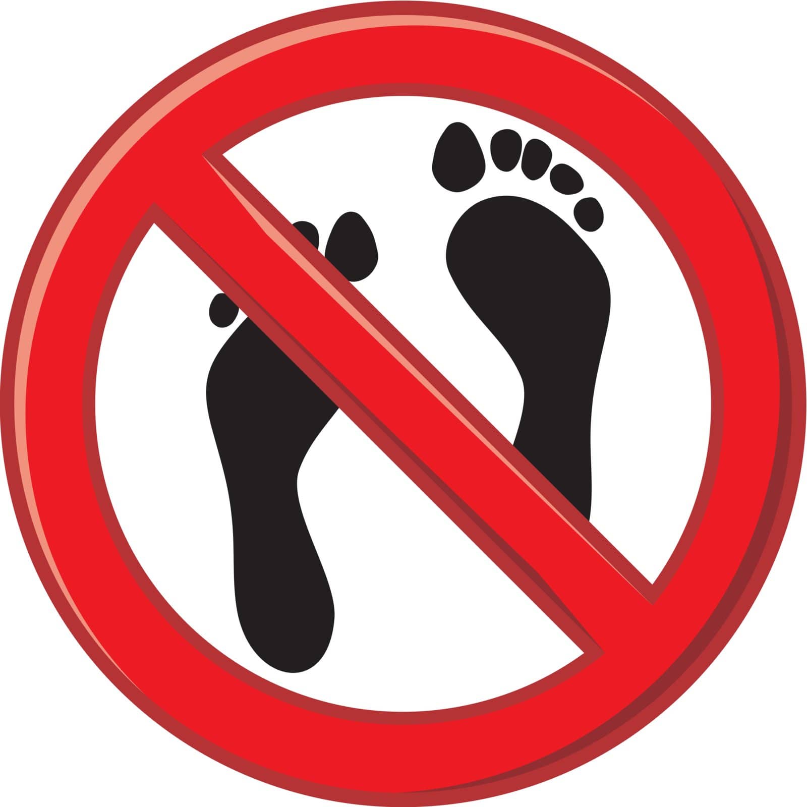 Prohibition of walking barefoot by ard1