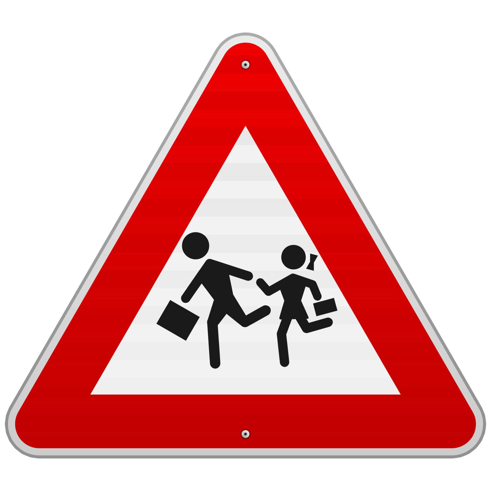 Pedestrian Danger Sign by zager