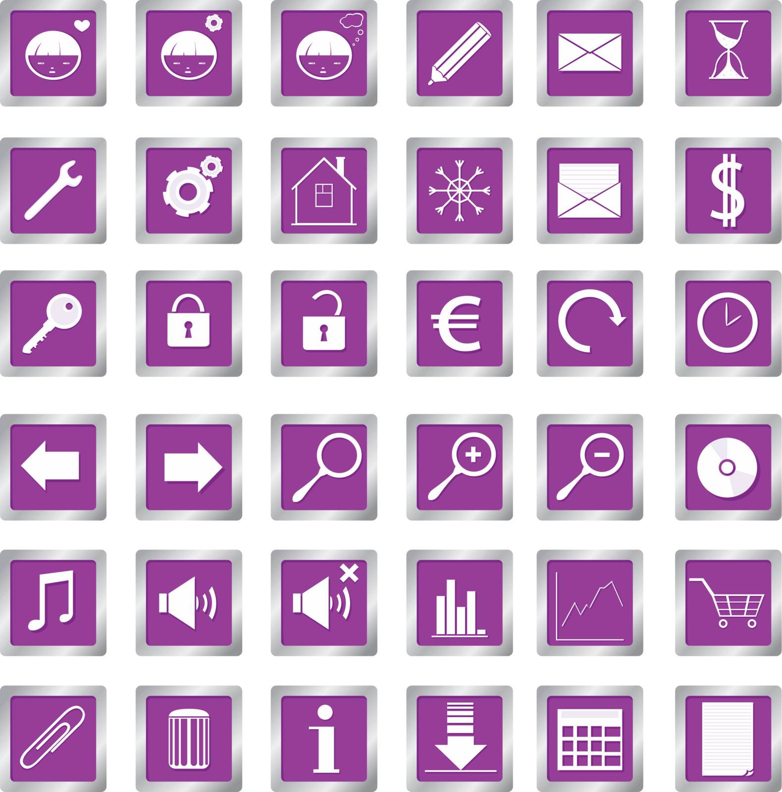 set of vector web icons