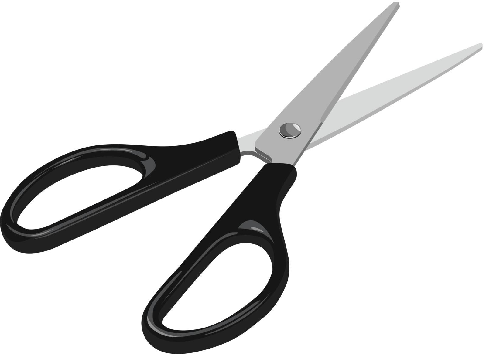 Vector illustration of isolated Scissors.