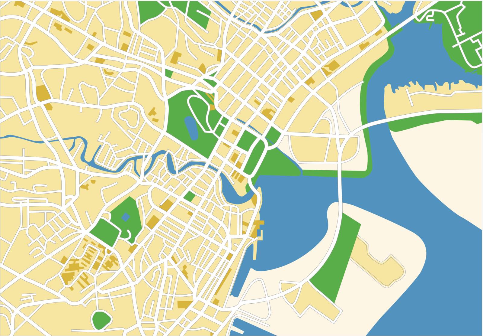 layered vector illustration map of Singapore. 