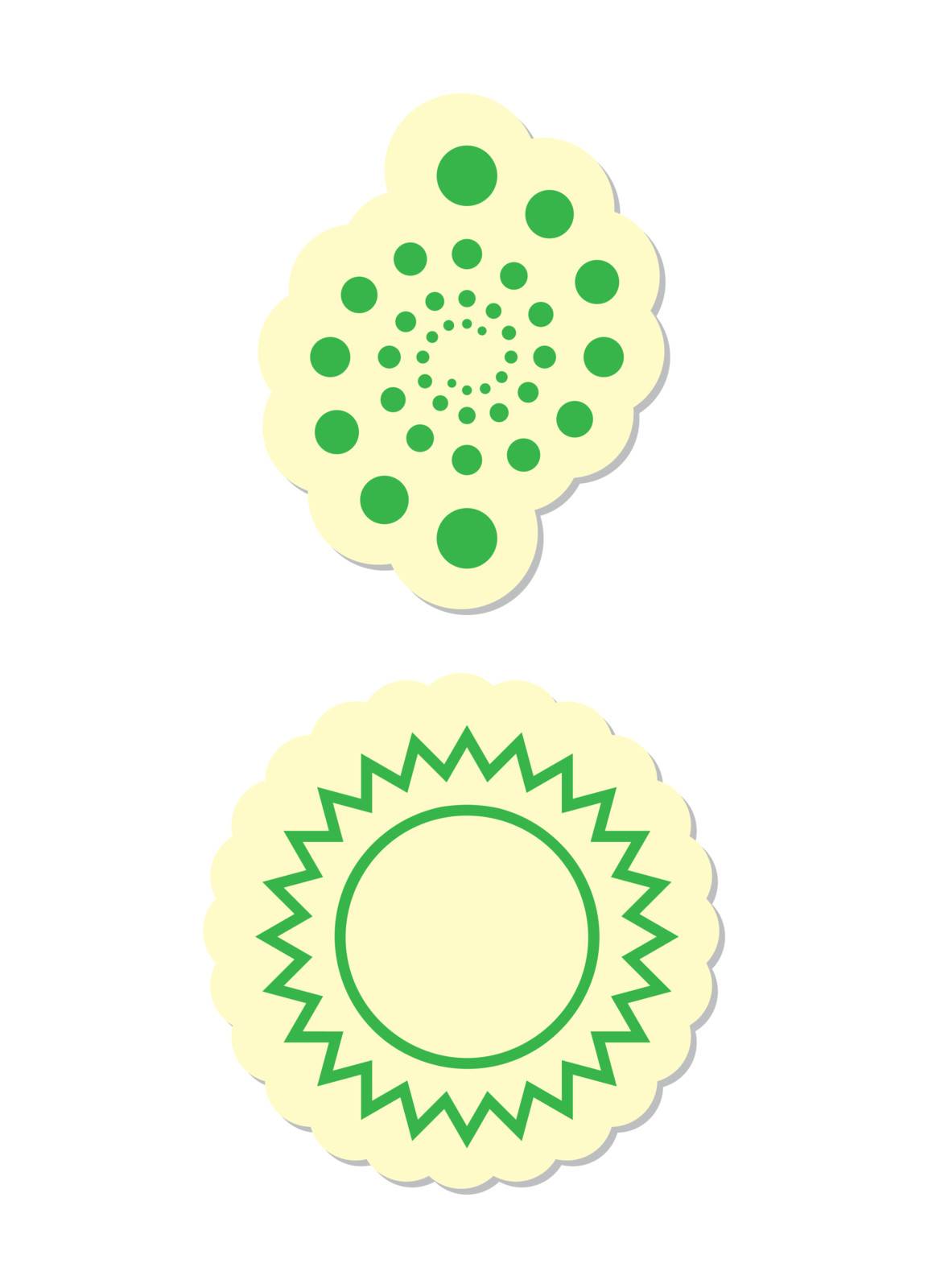 Vector Sun Icons Isolated on White Background