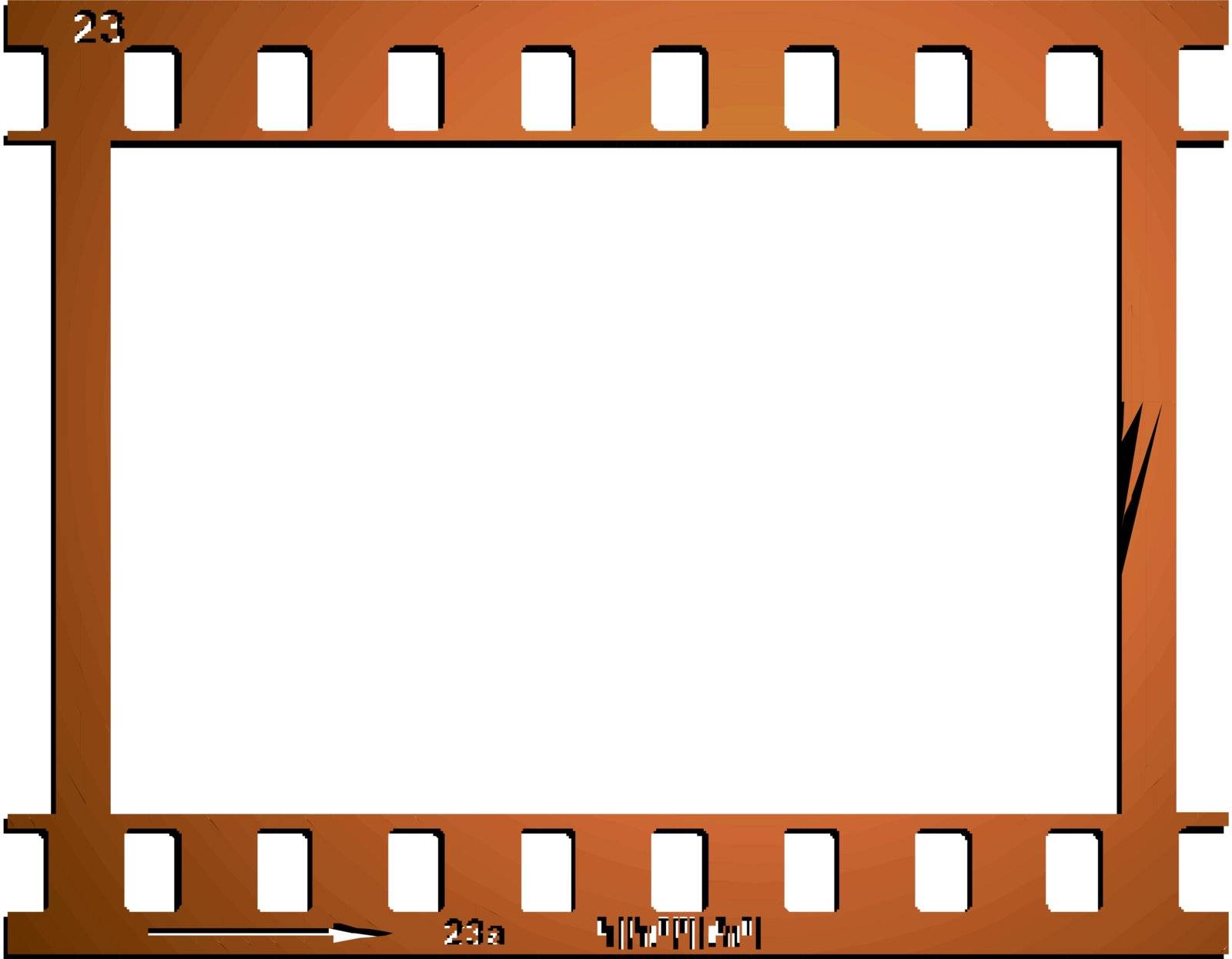 Frames of photographic film