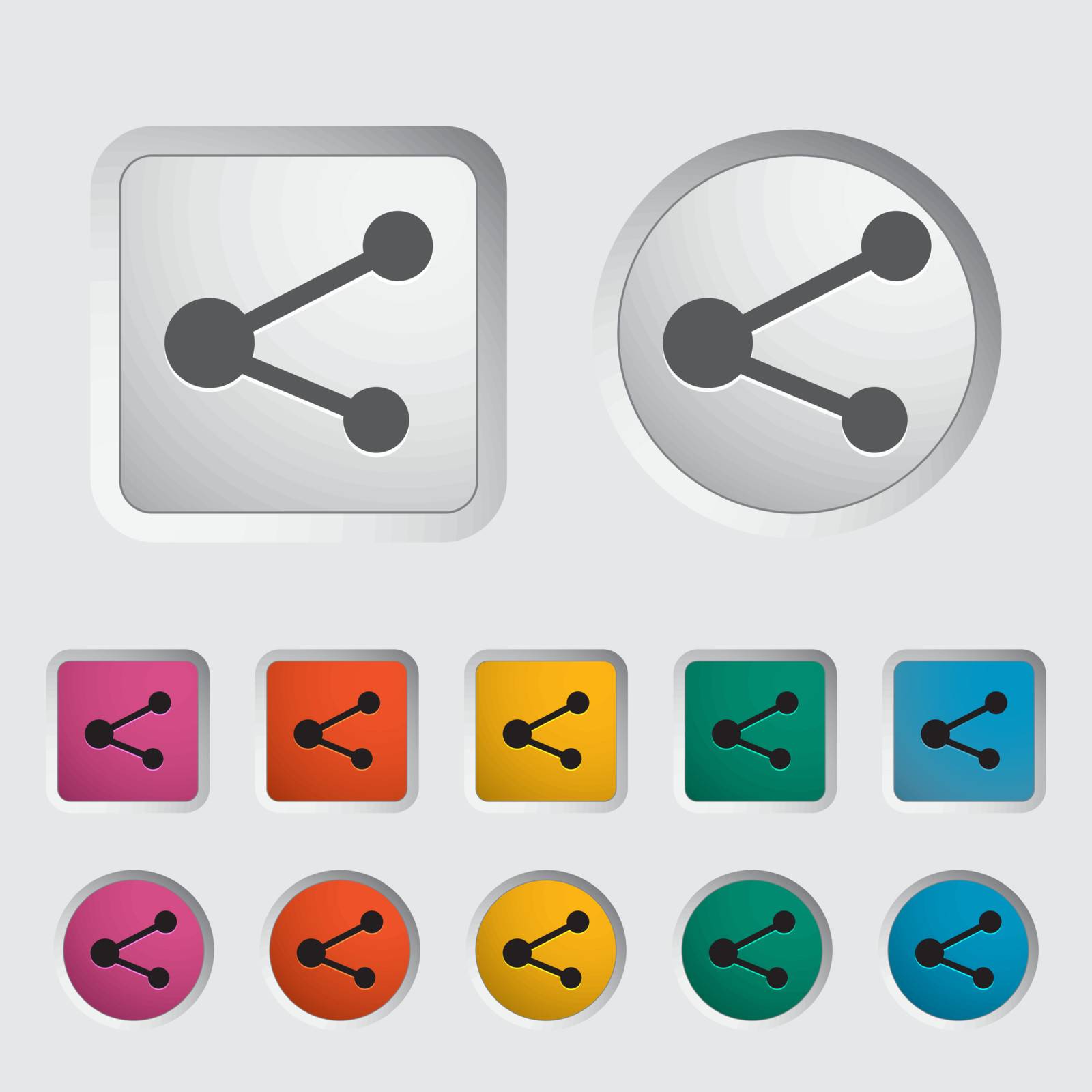 Share single icon. Vector illustration.