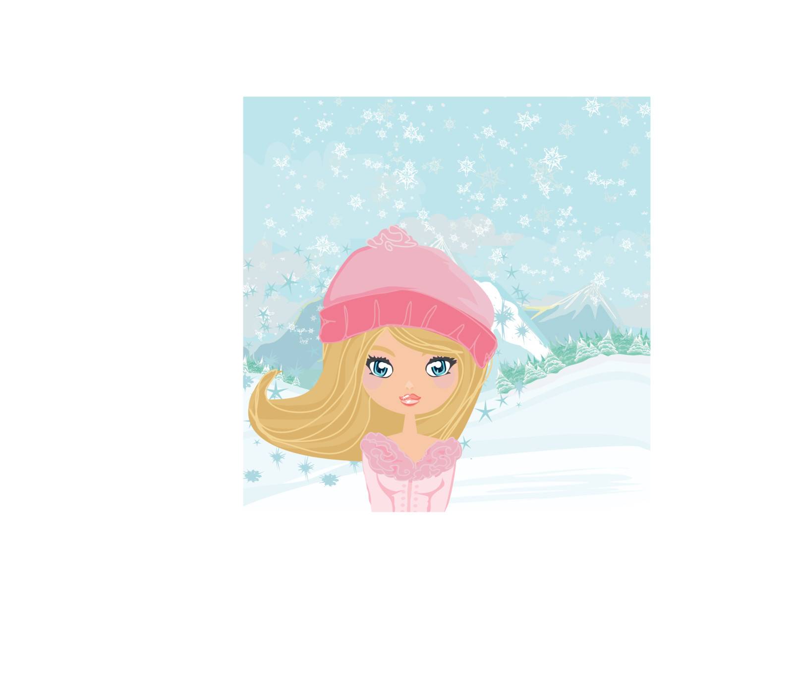 winter girl by JackyBrown