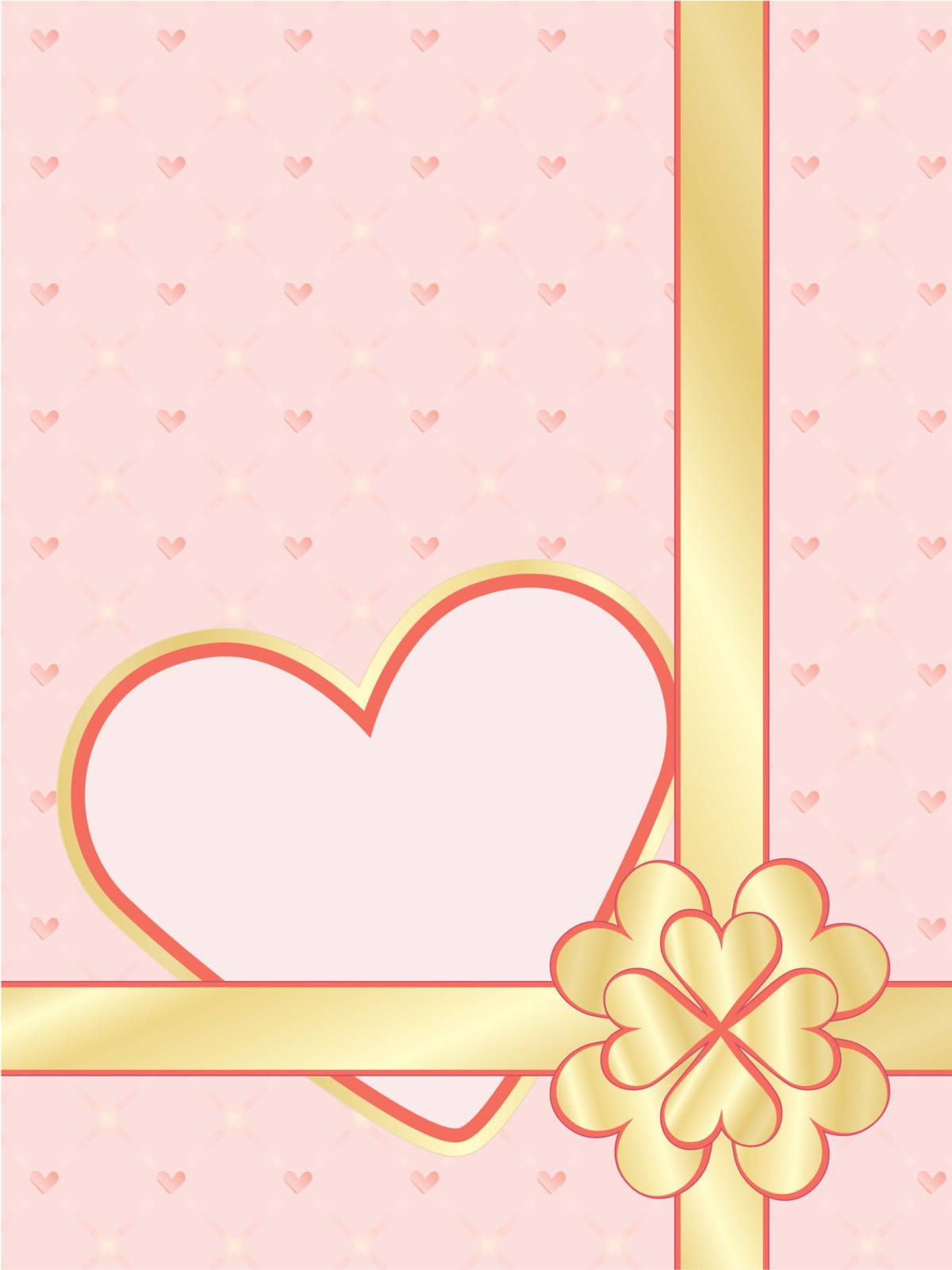 Valentines Day present wrapper with valentine for your text