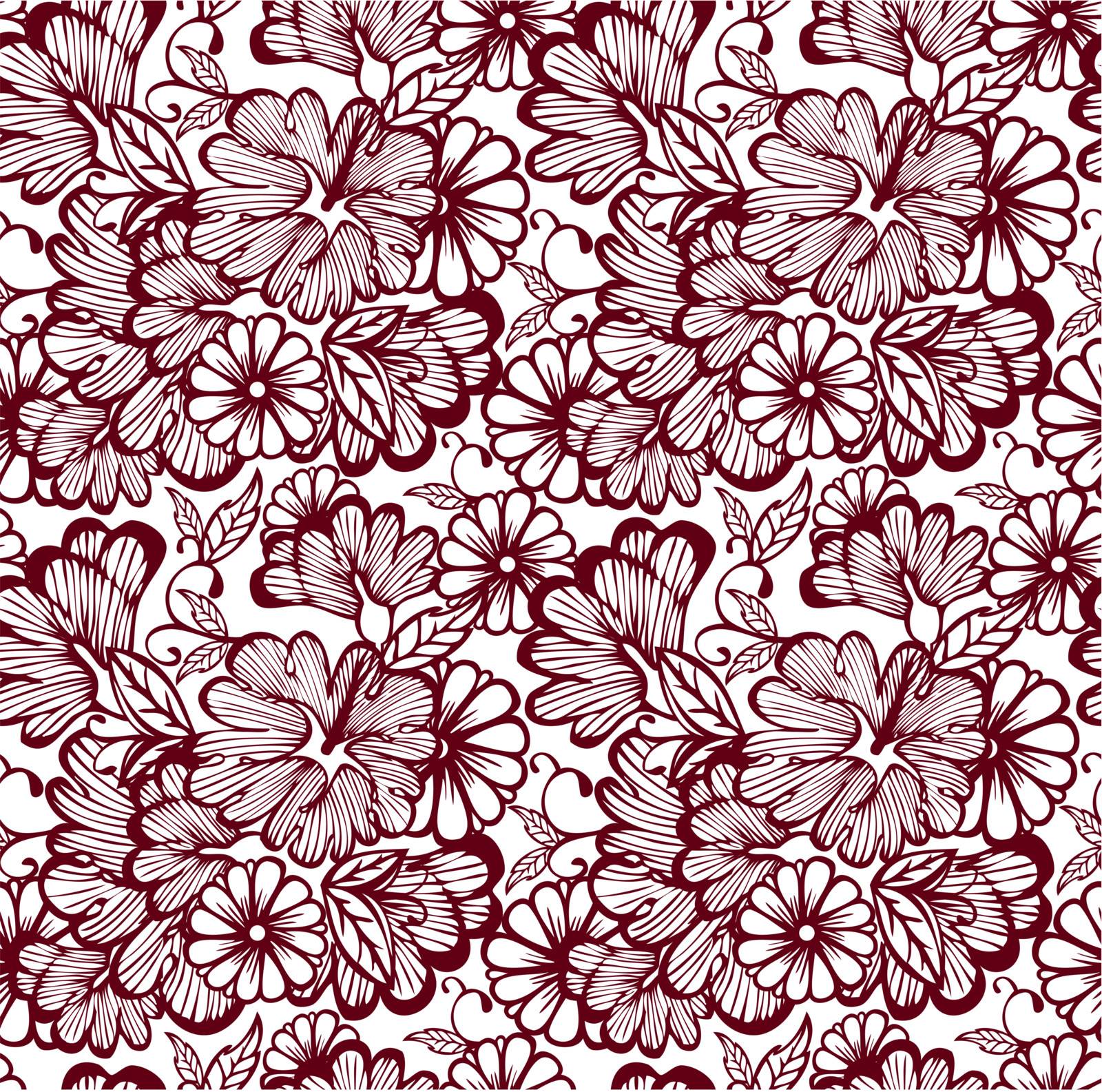 Vector illustration of Damask pattern by SonneOn