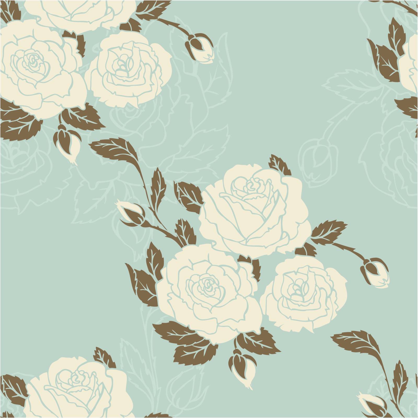 Vector illustration of Damask pattern by SonneOn