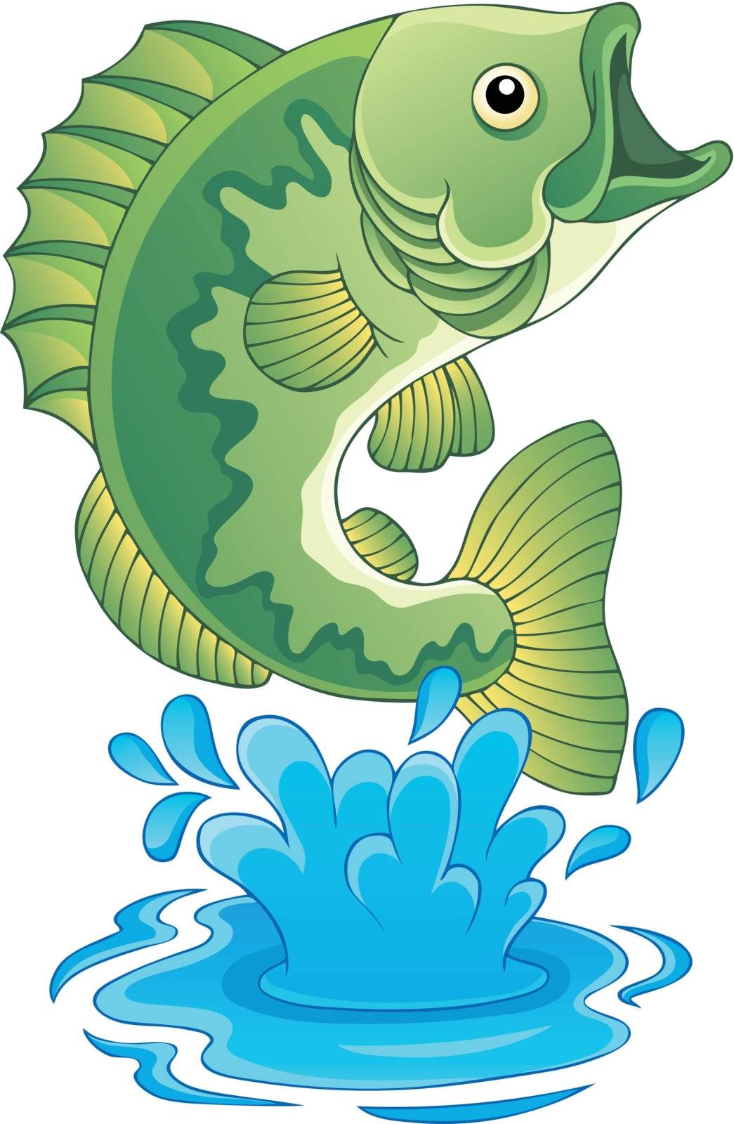 Freshwater fish theme image 6 - vector illustration.