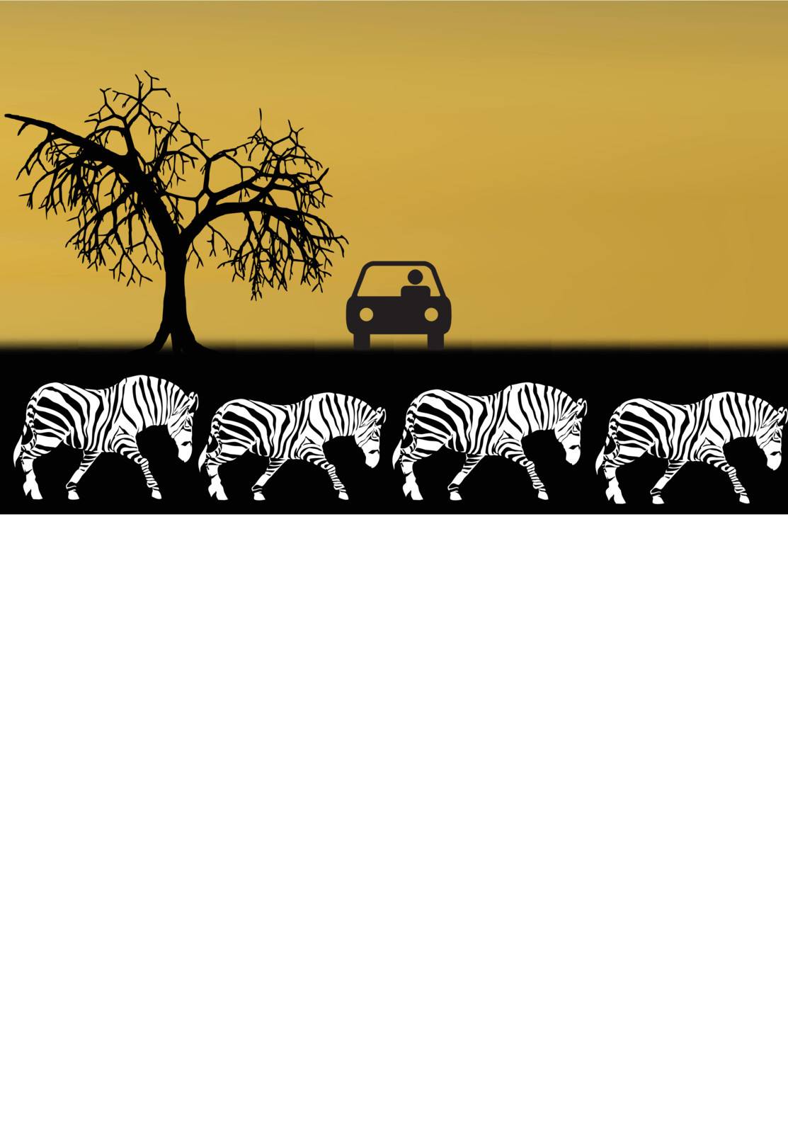 illustration of safari in africa  by xprmntl