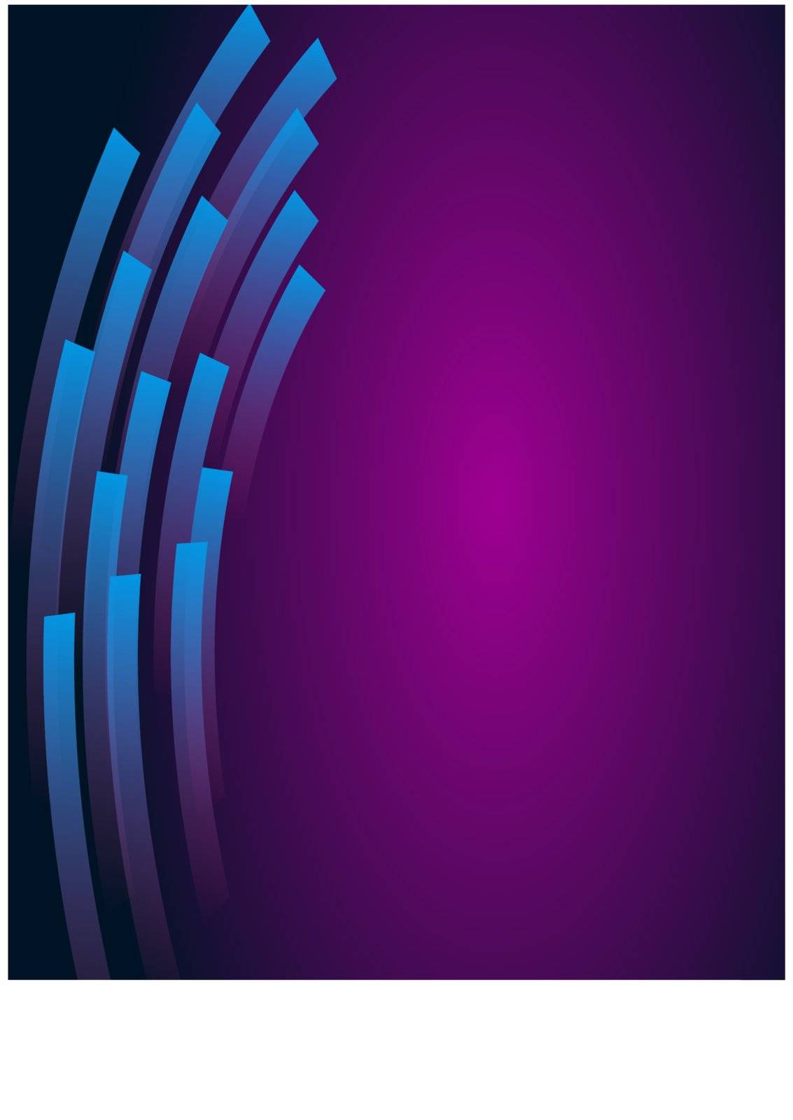 Blue lines abstraction with vibrant purple background.