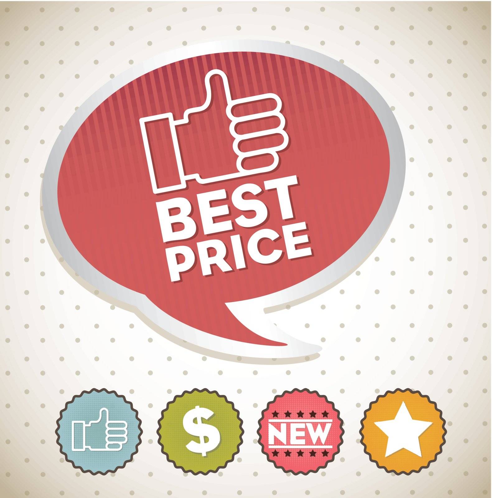 best price label with signs over vintage background. vector