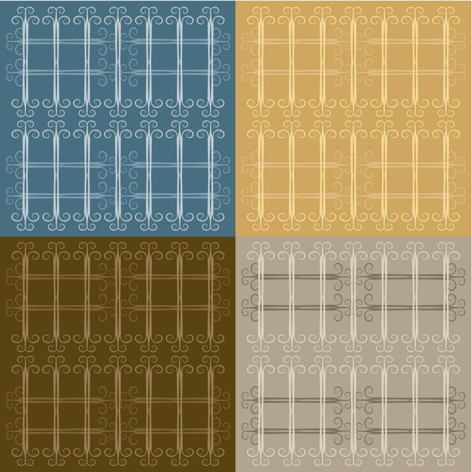 Vector Fabric Style Pattern Design