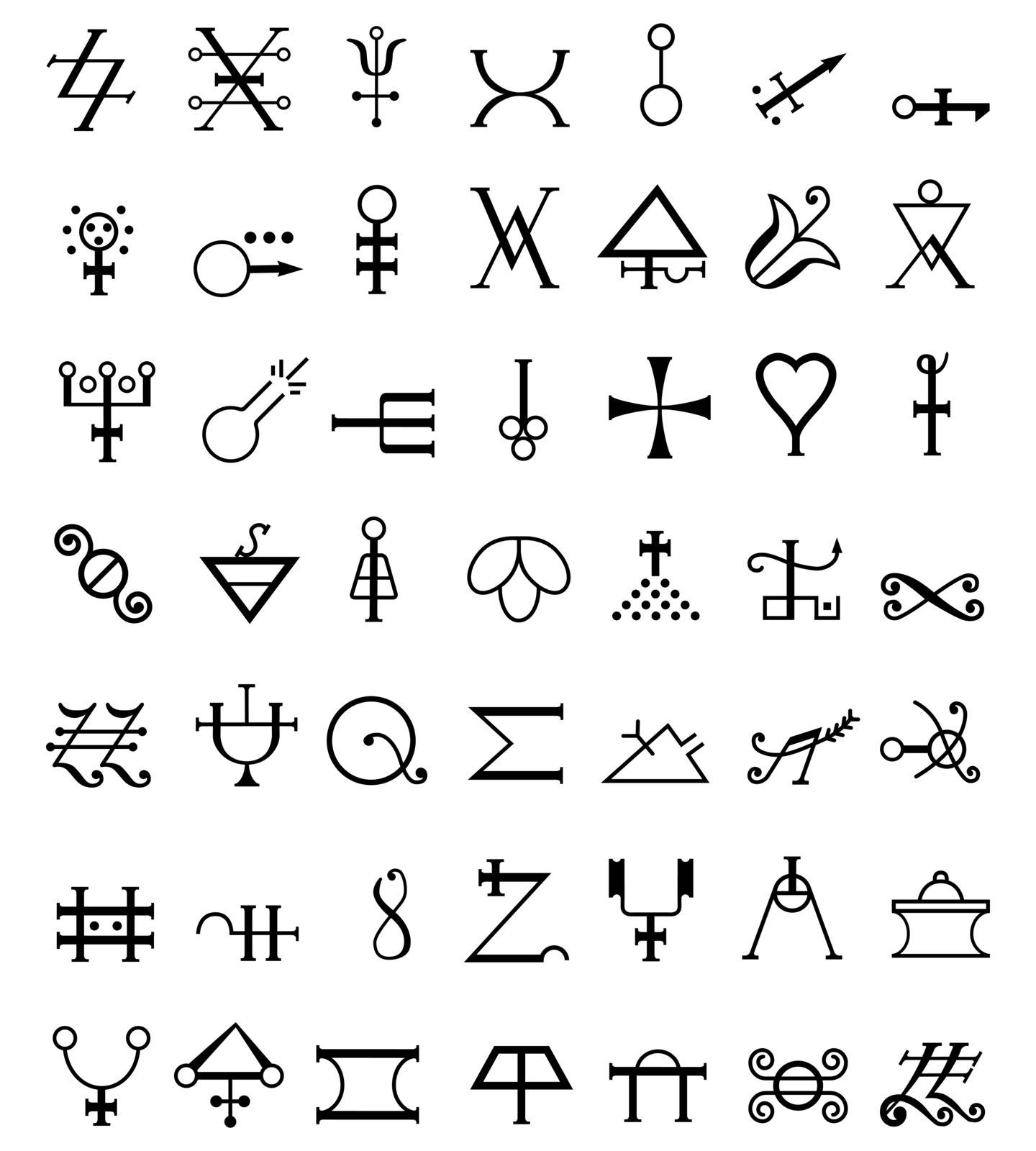 Runes. Occult Symbols by Valkos