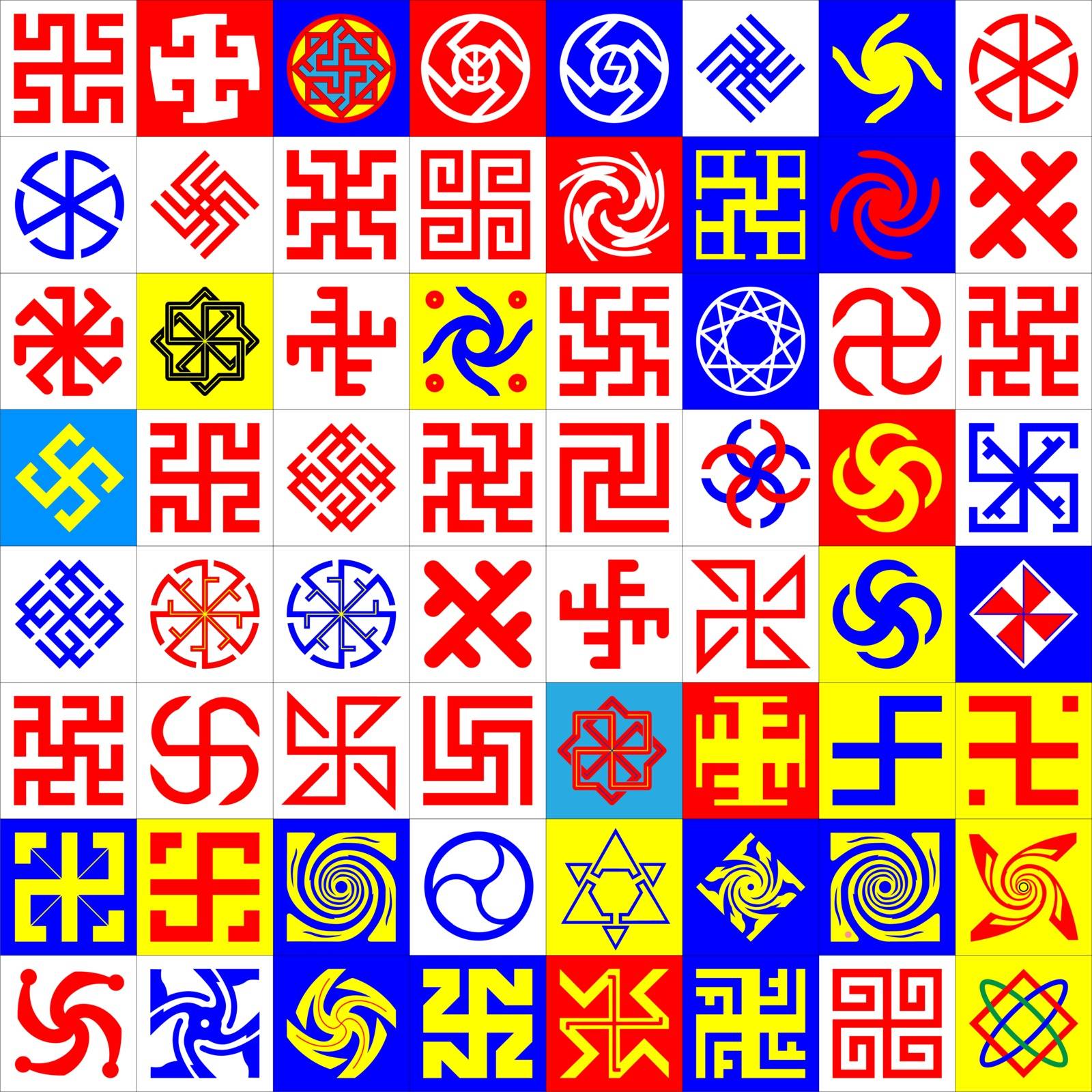 Vector Illustration Of Runes Occult Symbols