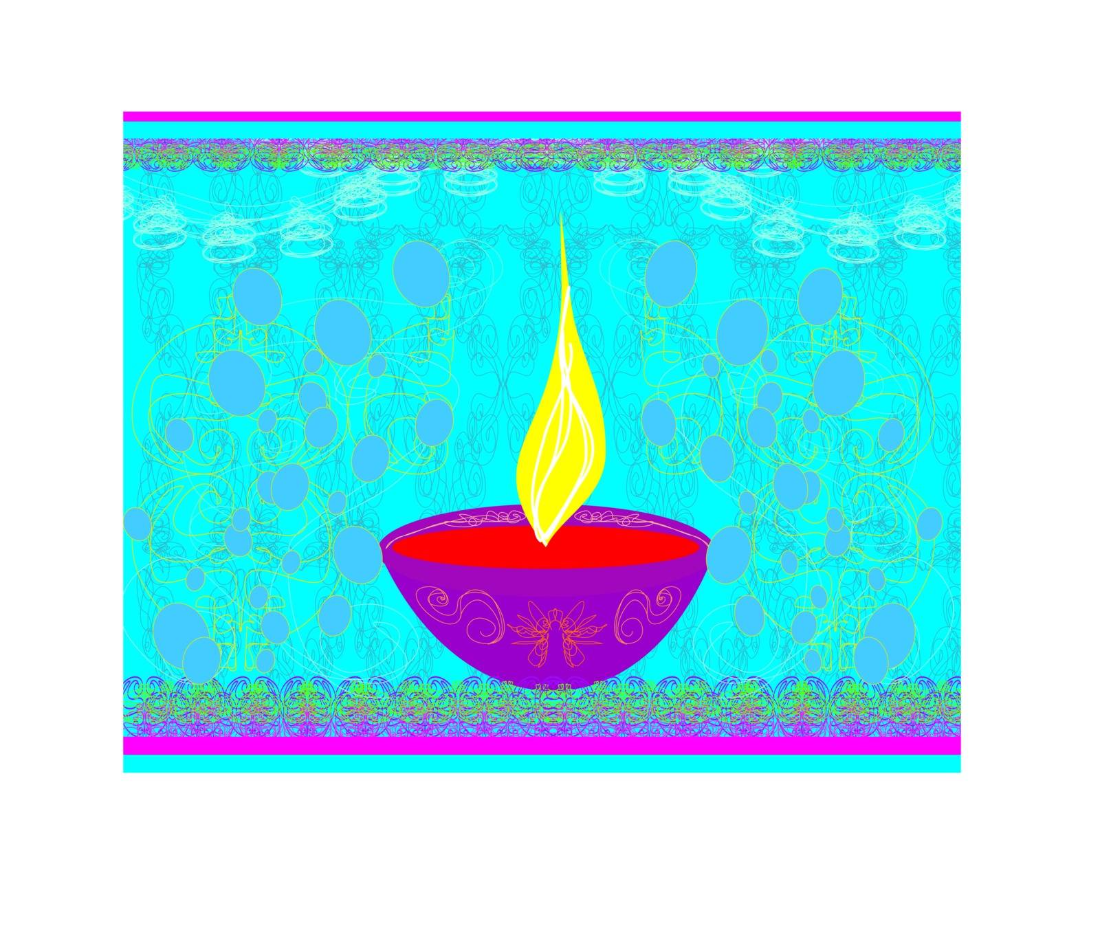 abstract diwali celebration background, vector illustration