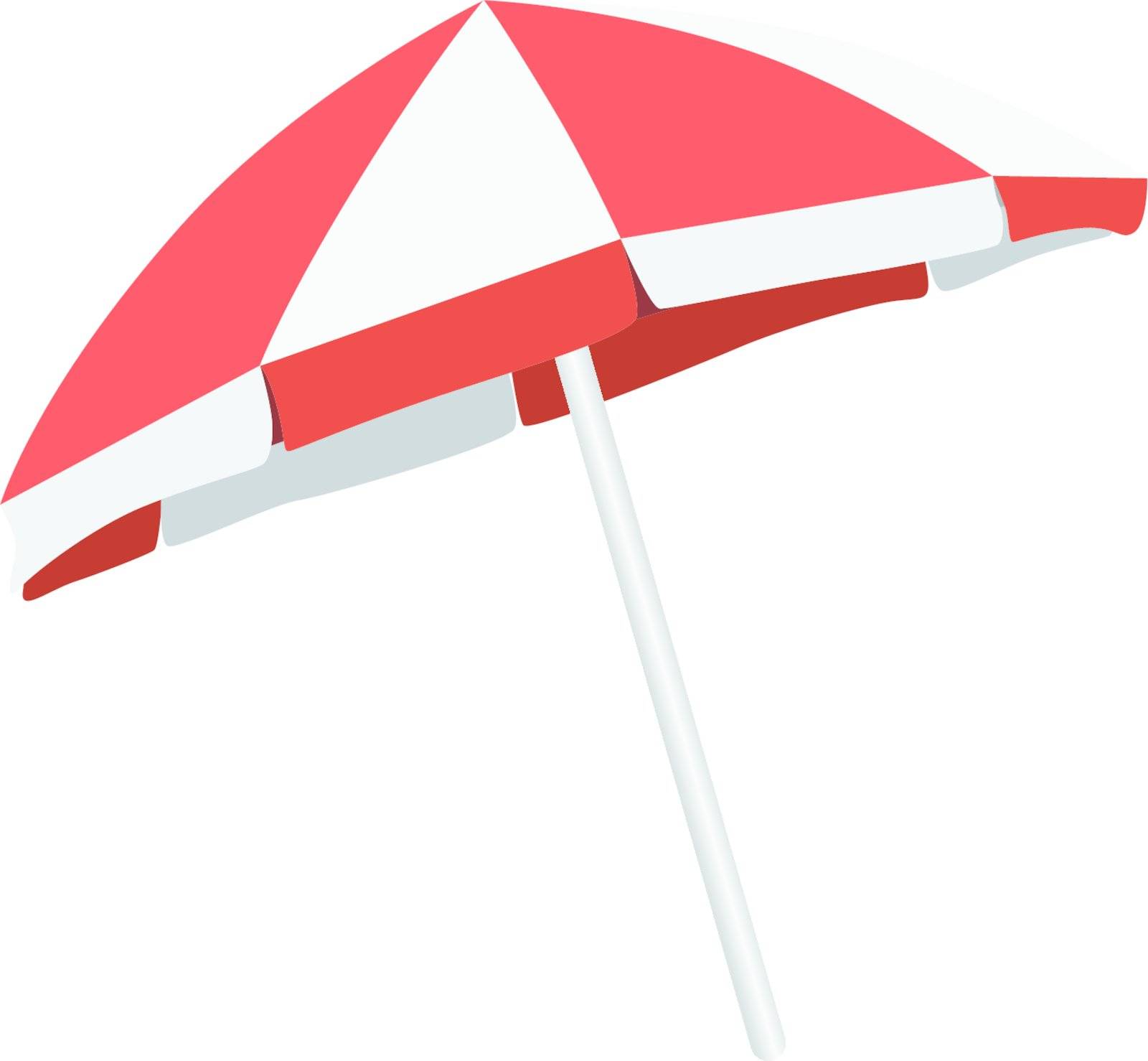 Illustration of  of colorful  beach umbrella. Vector isolated parasol